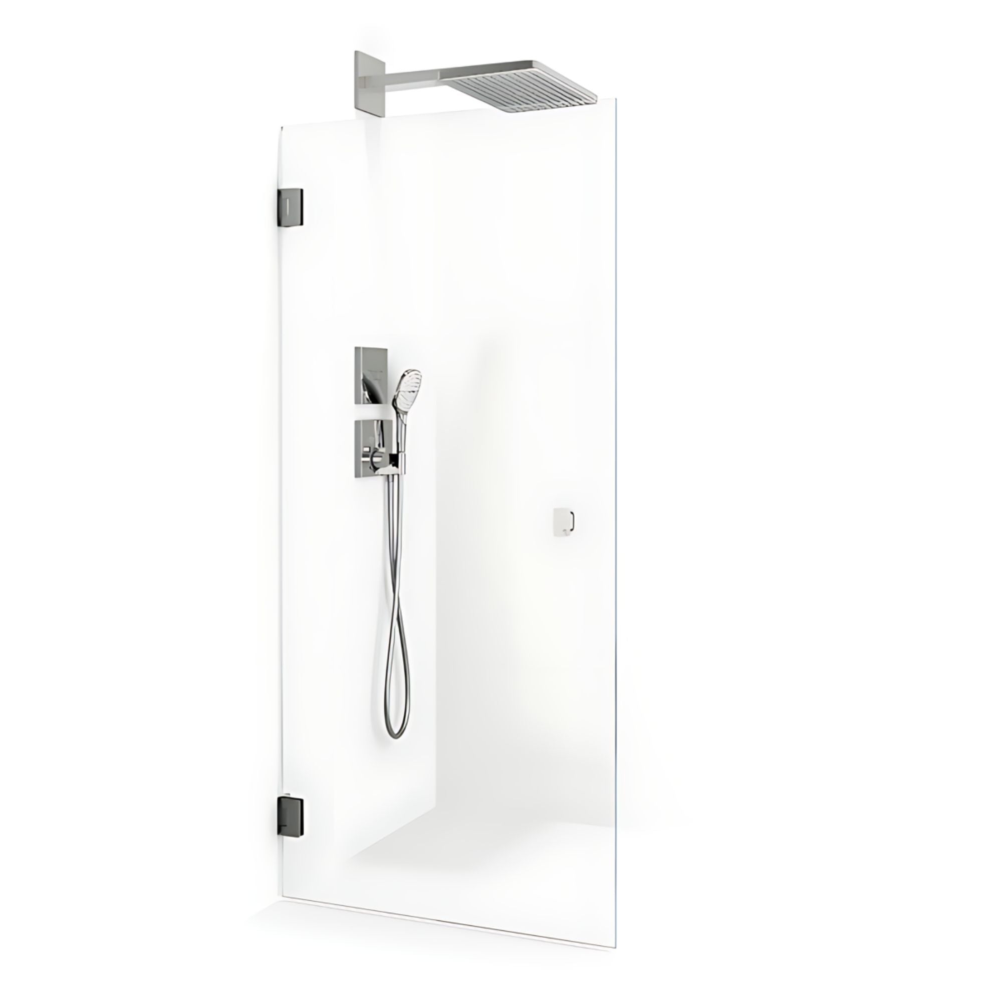 Macro Design Grace Dusjdør Rett B70-100cm Krom / 70cm / Klart glass Macro Design Dusjdør BUN-DSLFIK70KLF