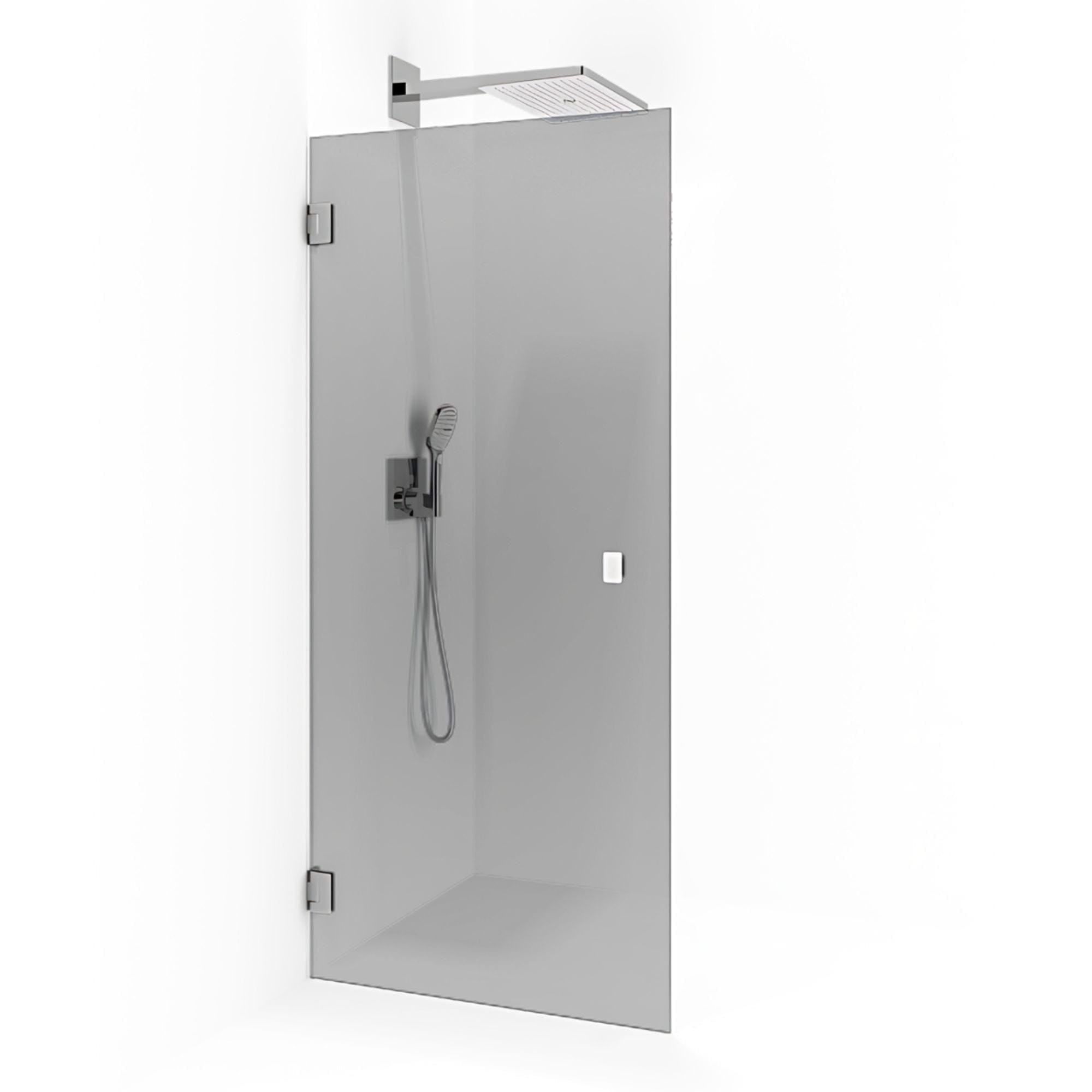 Macro Design Grace Dusjdør Rett B70-100cm Krom / 70cm / Tonet Macro Design Dusjdør BUN-DSLFIK70TO