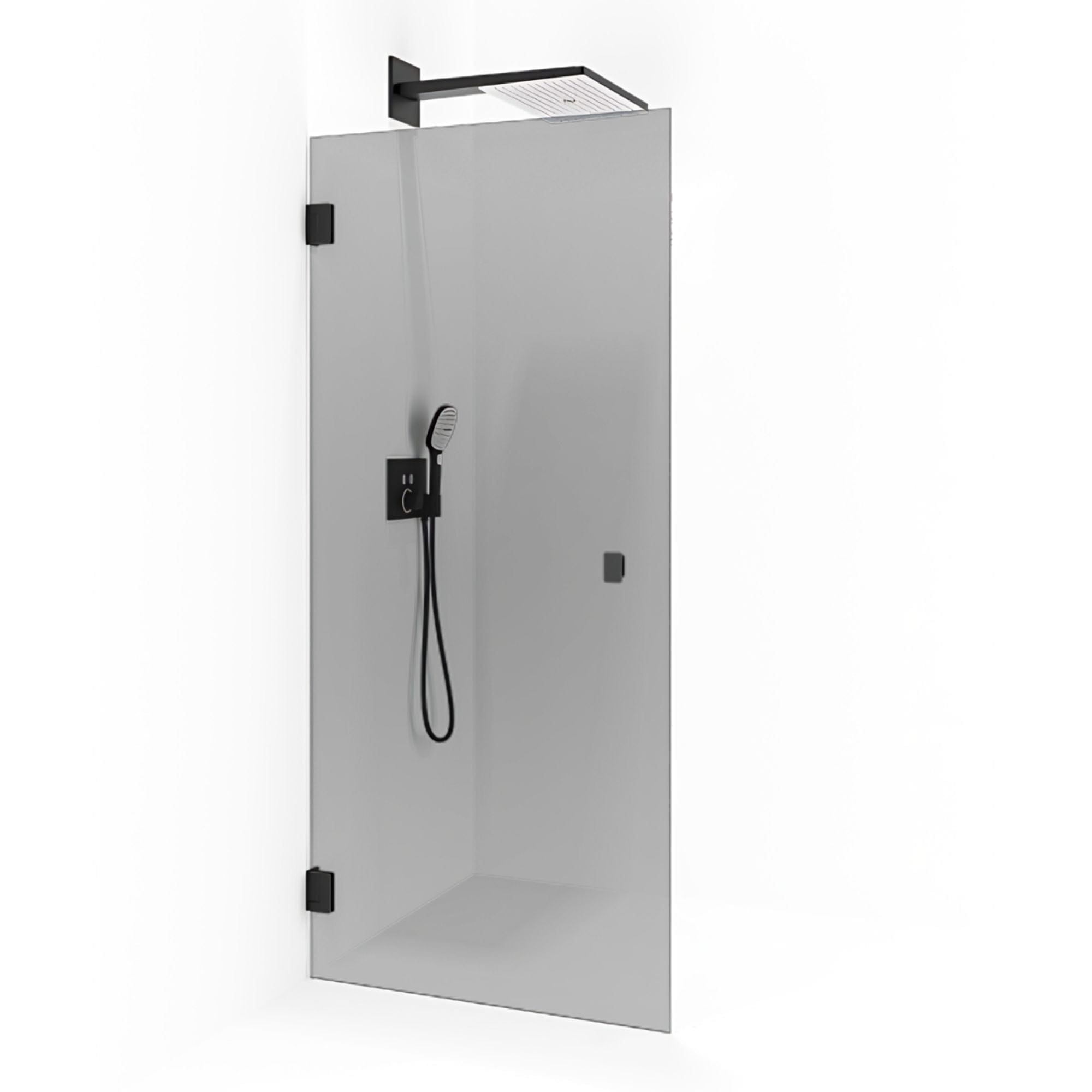 Macro Design Grace Dusjdør Rett B70-100cm Svart matt / 70cm / Tonet Macro Design Dusjdør BUN-DSLFIMS70TO