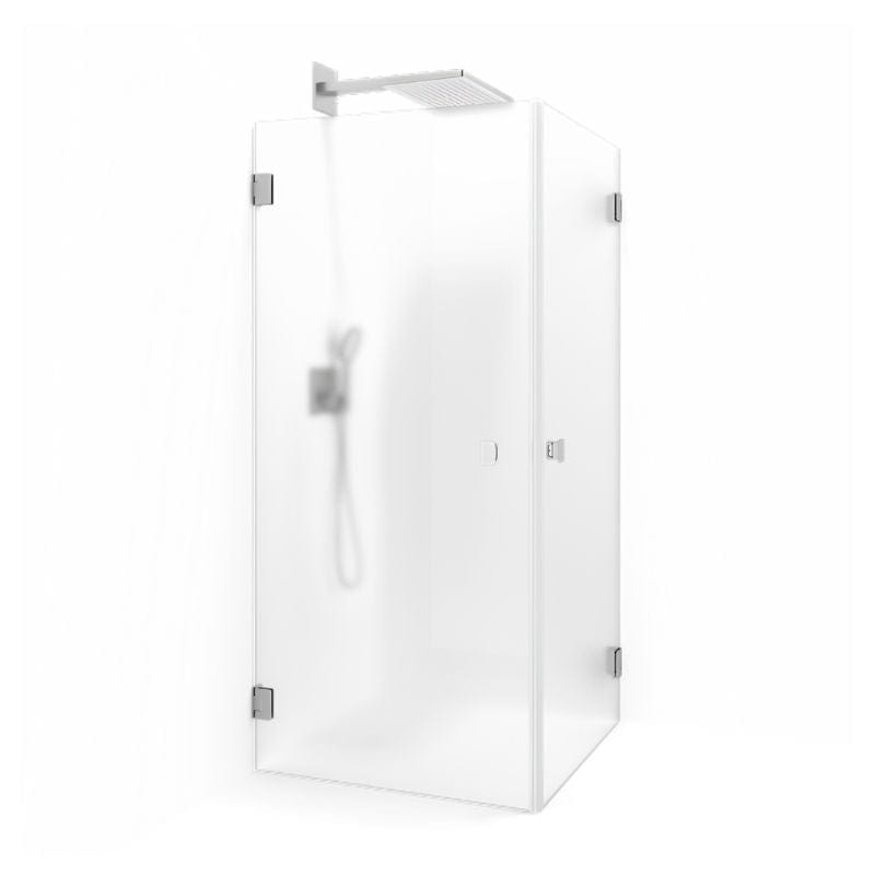 Macro Design Grace Dusjhjørne Rett Børstet / 70x70cm / Briljant ice glass Macro Design Dusjhjørne BUN-DSLIBO77IC