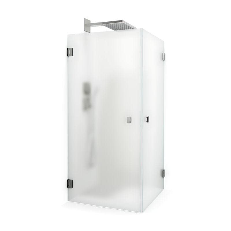 Macro Design Grace Dusjhjørne Rett Krom / 70x70cm / Briljant ice glass Macro Design Dusjhjørne BUN-DSLIK77IC