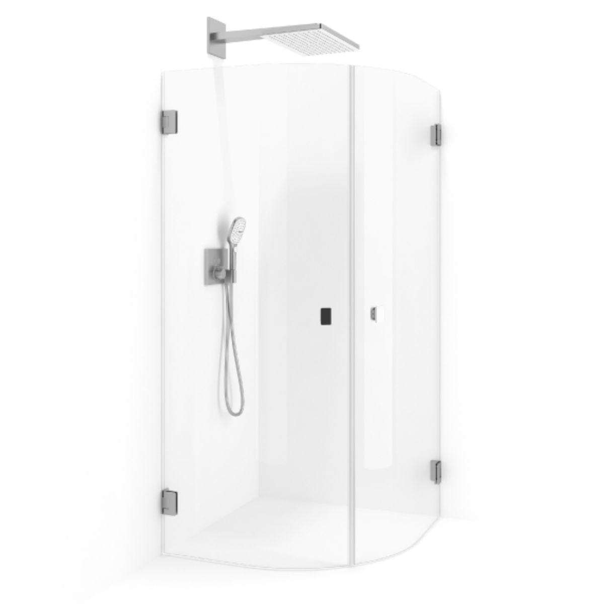 Macro Design Grace Dusjhjørne Rund Børstet / 70x70cm / Briljant Macro Design Dusjhjørne BUN-DSLCBO77KL