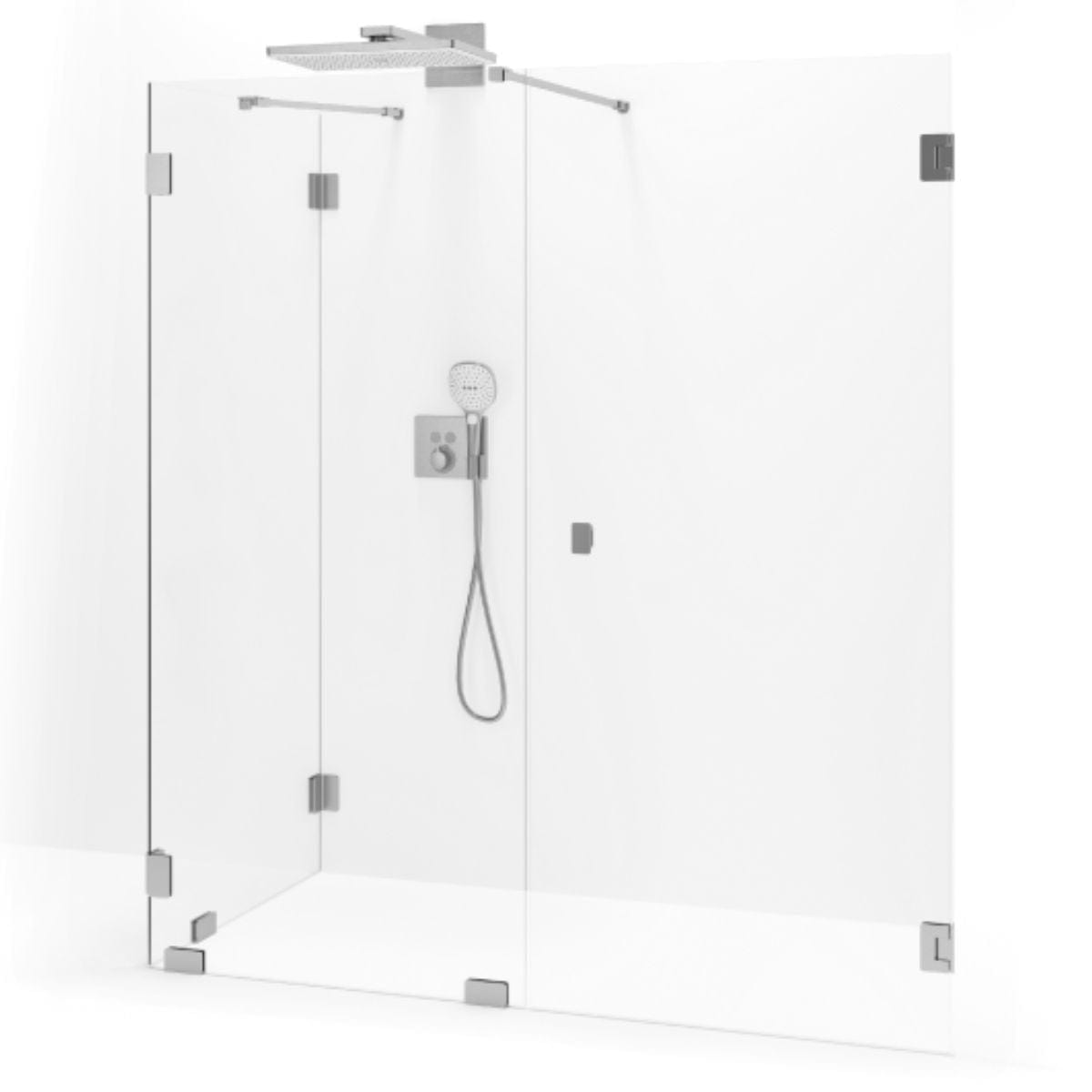 Macro Design Grace Dusjhjørne Spesial 11 Børstet / Briljant glass Macro Design Dusjhjørne GRO-DSL11BOKLSPC