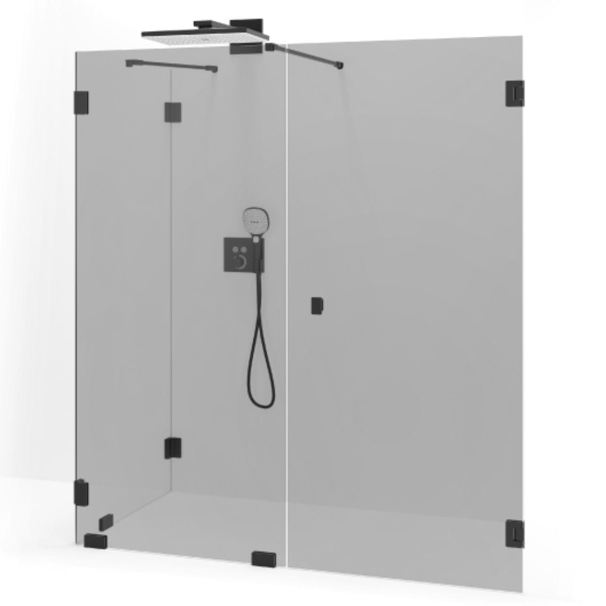 Macro Design Grace Dusjhjørne Spesial 11 Svart matt / Tonet glass Macro Design Dusjhjørne GRO-DSL11MSTOSPC