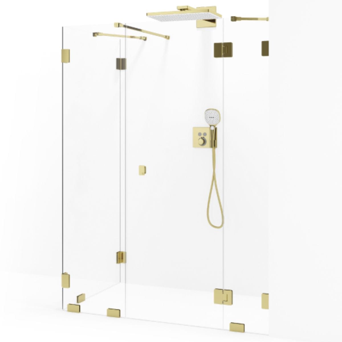 Macro Design Grace Dusjhjørne Spesial 12 Gull / Briljant glass Macro Design Dusjhjørne GRO-DSL12GKLSPC