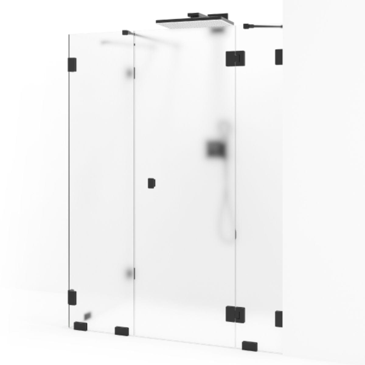 Macro Design Grace Dusjhjørne Spesial 12 Svart matt / Briljant ice glass Macro Design Dusjhjørne GRO-DSL12MSICSPC