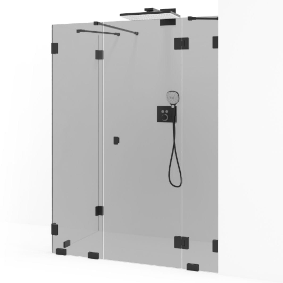 Macro Design Grace Dusjhjørne Spesial 12 Svart matt / Tonet glass Macro Design Dusjhjørne GRO-DSL12MSTOSPC