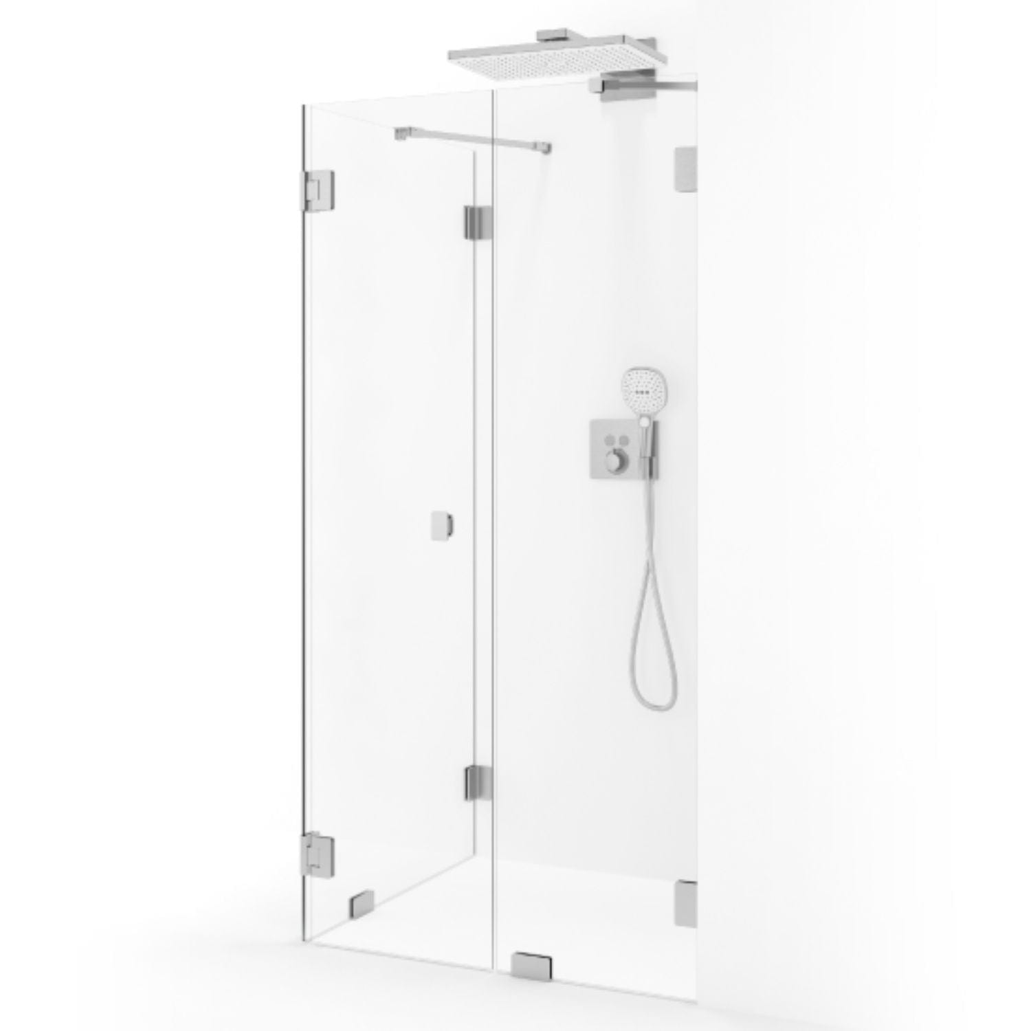 Macro Design Grace Dusjhjørne Spesial 14 Børstet / Briljant glass Macro Design Dusjhjørne GRO-DSL14BOKLSPC