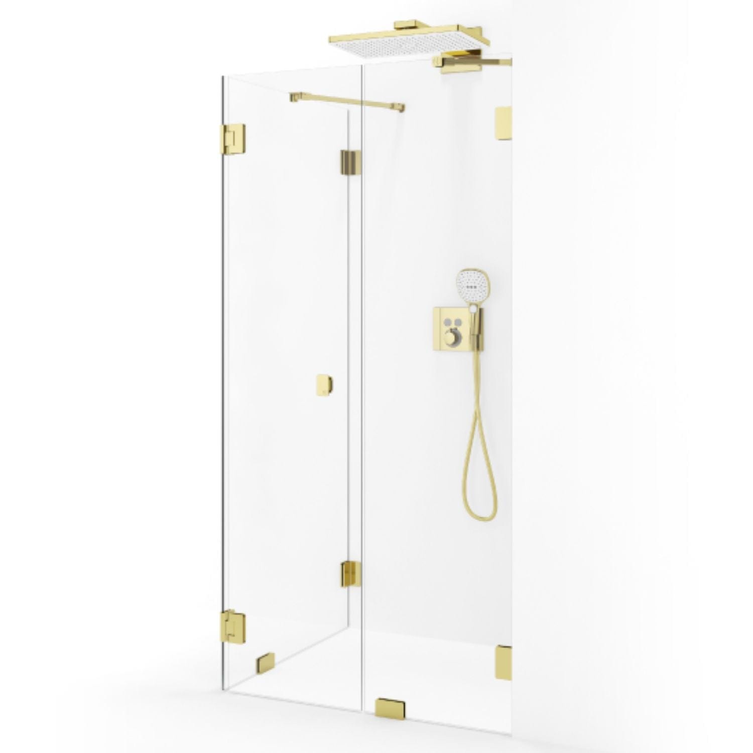 Macro Design Grace Dusjhjørne Spesial 14 Gull / Briljant glass Macro Design Dusjhjørne GRO-DSL14GKLSPC