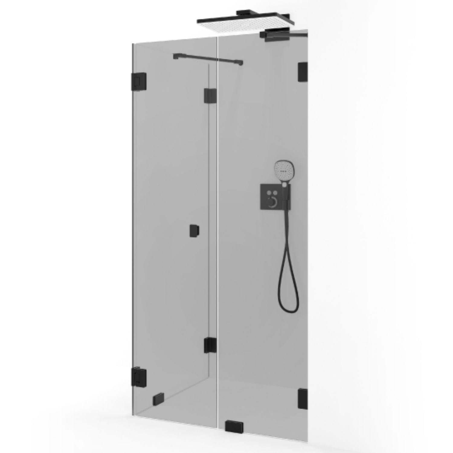 Macro Design Grace Dusjhjørne Spesial 14 Svart matt / Tonet glass Macro Design Dusjhjørne GRO-DSL14MSTOSPC