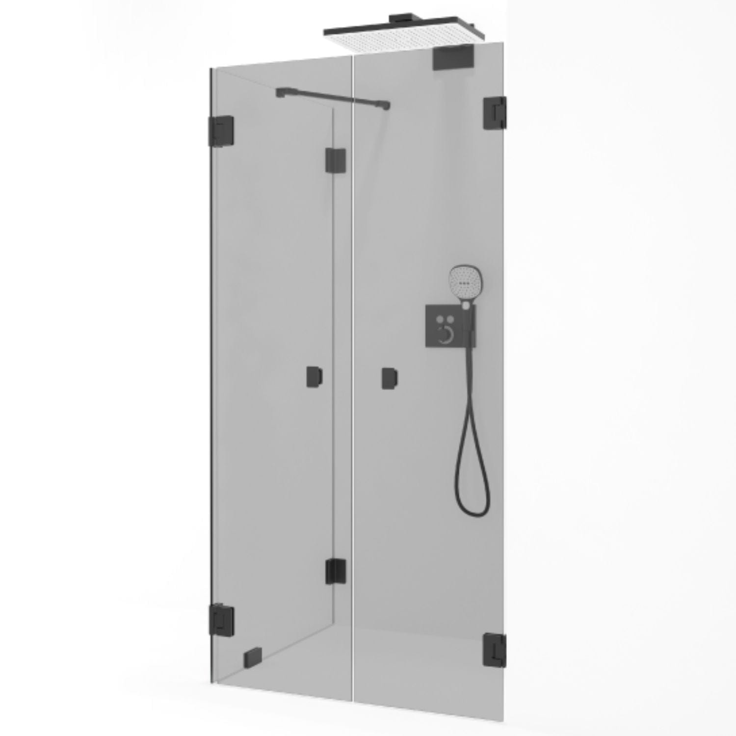 Macro Design Grace Dusjhjørne Spesial 15 Svart matt / Tonet glass Macro Design Dusjhjørne GRO-DSL15MSTOSPC