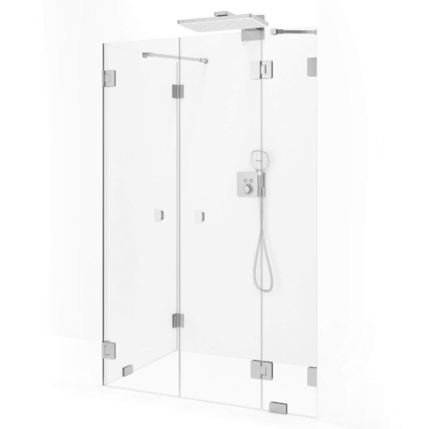 Macro Design Grace Dusjhjørne Spesial 16 Børstet / Briljant glass Macro Design Dusjhjørne GRO-DSL16BOKLSPC