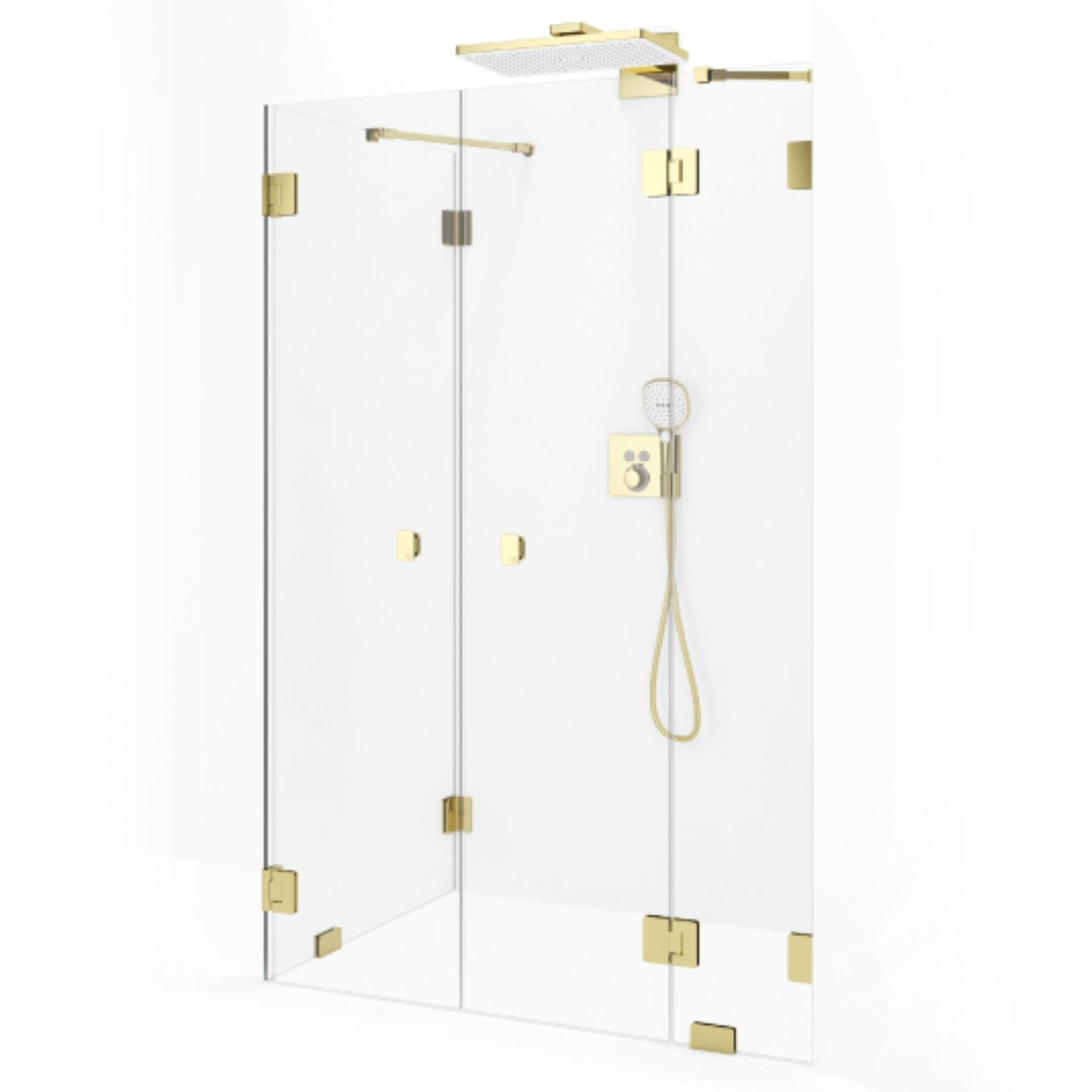 Macro Design Grace Dusjhjørne Spesial 16 Gull / Briljant glass Macro Design Dusjhjørne GRO-DSL16GKLSPC