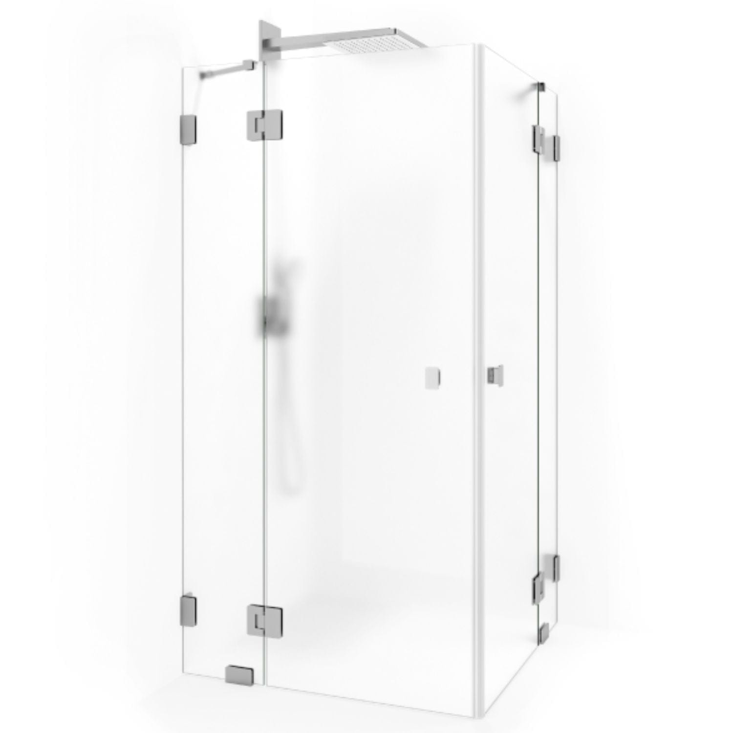 Macro Design Grace Dusjhjørne Spesial 2 Børstet / Briljant ice glass Macro Design Dusjhjørne GRO-DSL2BOICSPC