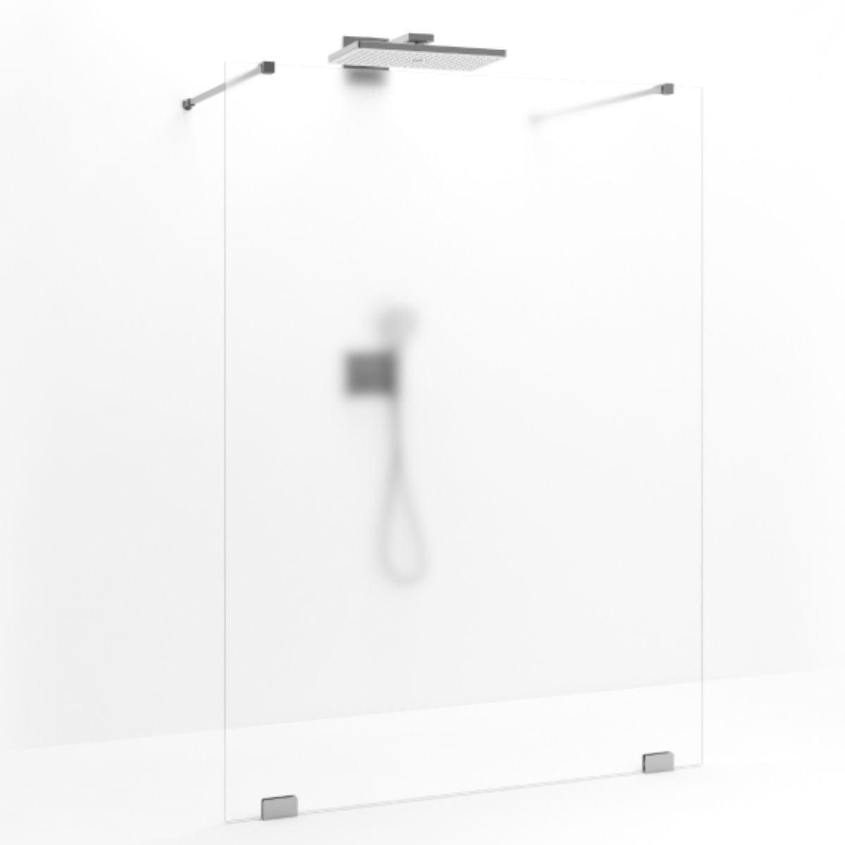 Macro Design Grace Dusjvegg Walk In Shower B120-140cm Børstet / 120cm / Briljant ice Macro Design Dusjvegg BUN-DSLFVBO120IC