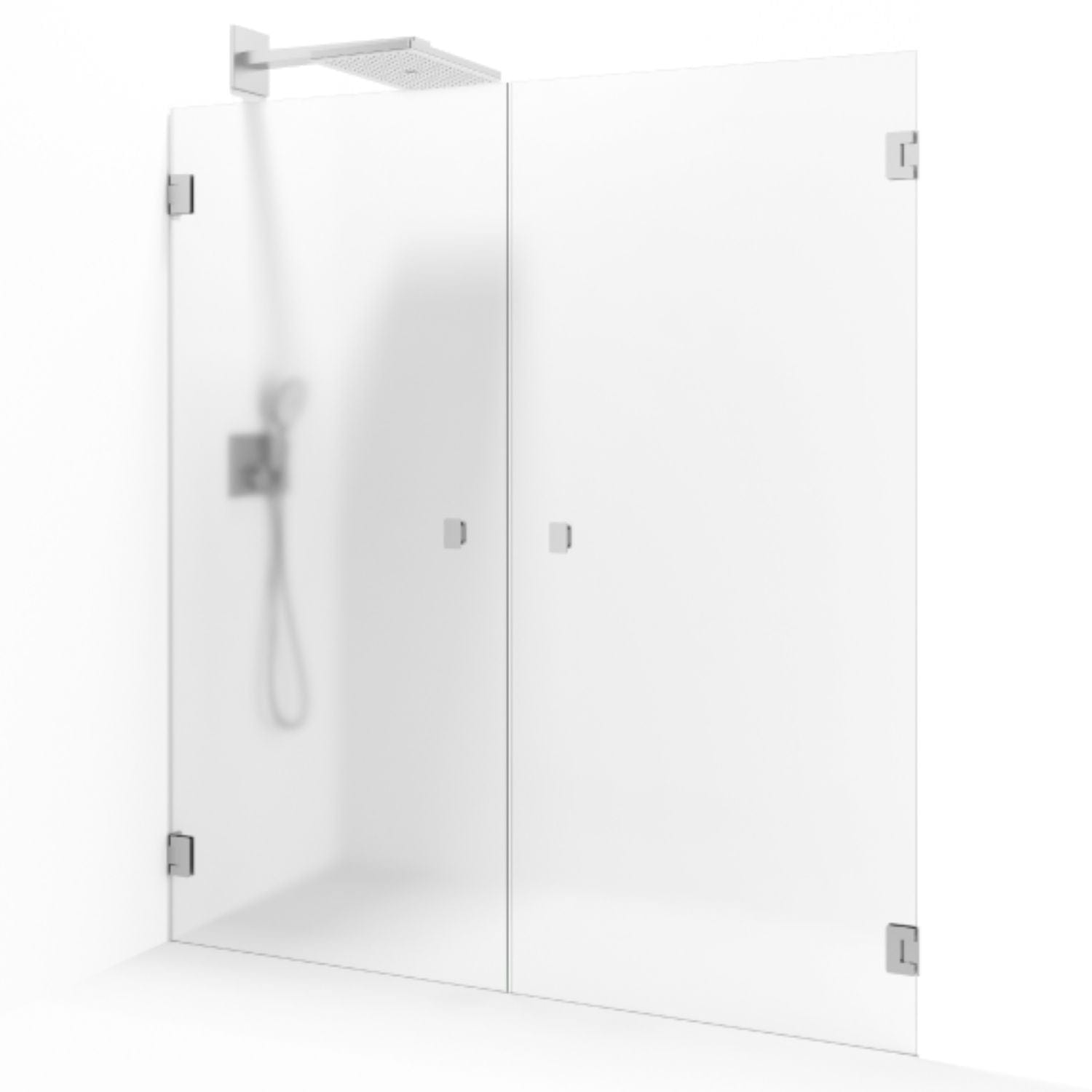 Macro Design GRACE Nisjedusj Saloon Børstet / Ice glass Macro Design Dusjnisje GRO-DSLSBOSPCIC