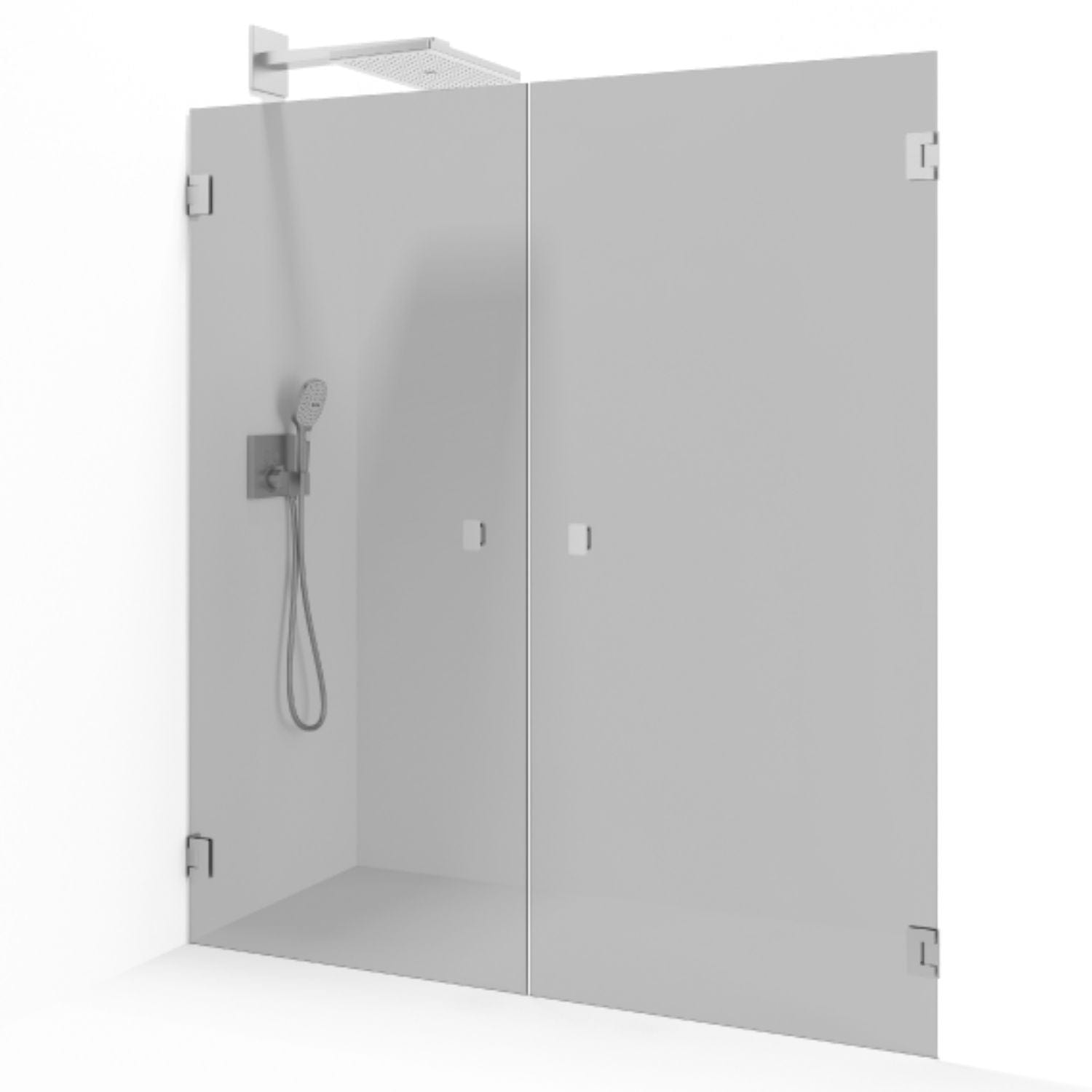 Macro Design GRACE Nisjedusj Saloon Børstet / Tonet Glass Macro Design Dusjnisje GRO-DSLSBOSPCTO