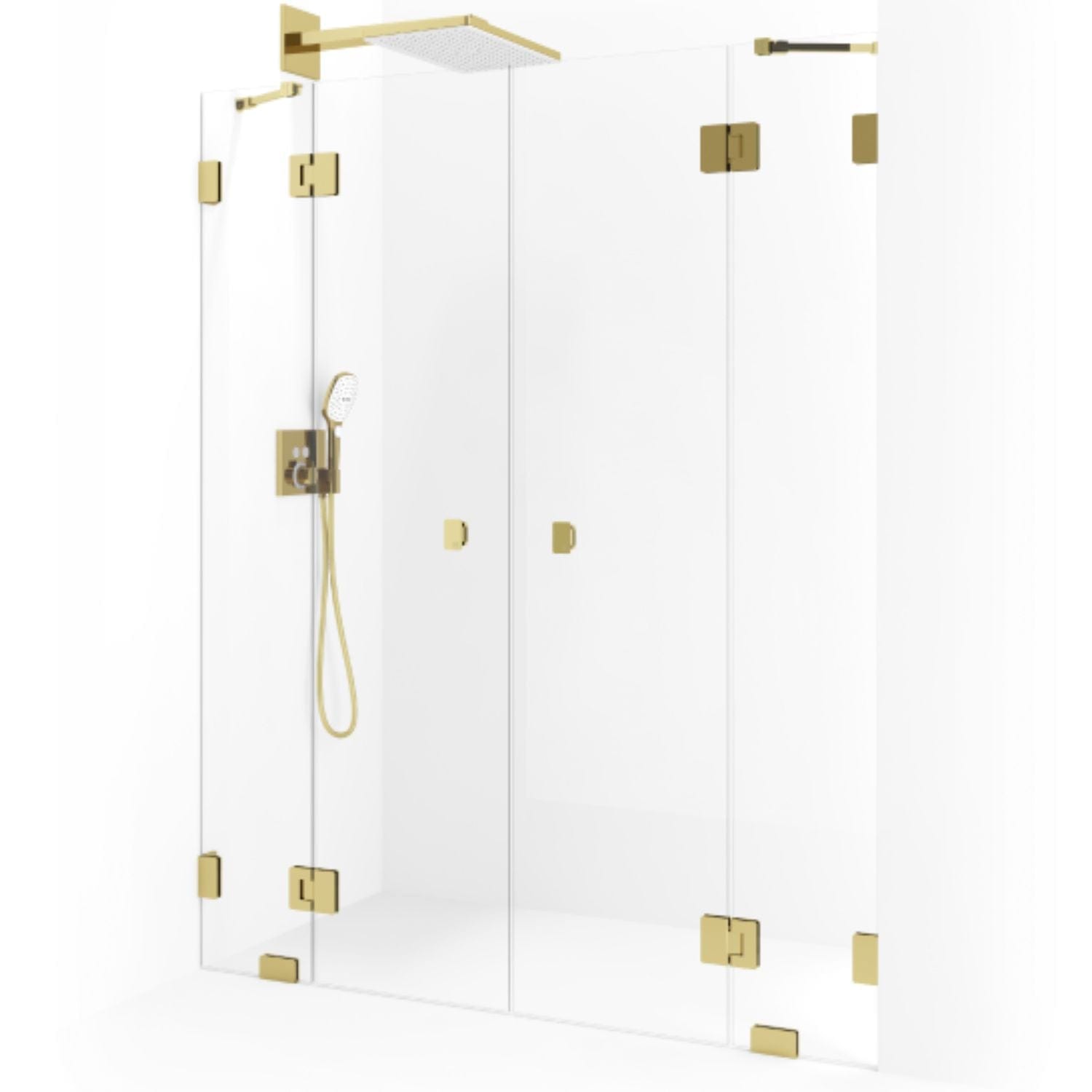 Macro Design Grace Nisjedusj Spesial 6 Gull / Briljant glass Macro Design Dusjvegg GRO-DSL6GKLSPC