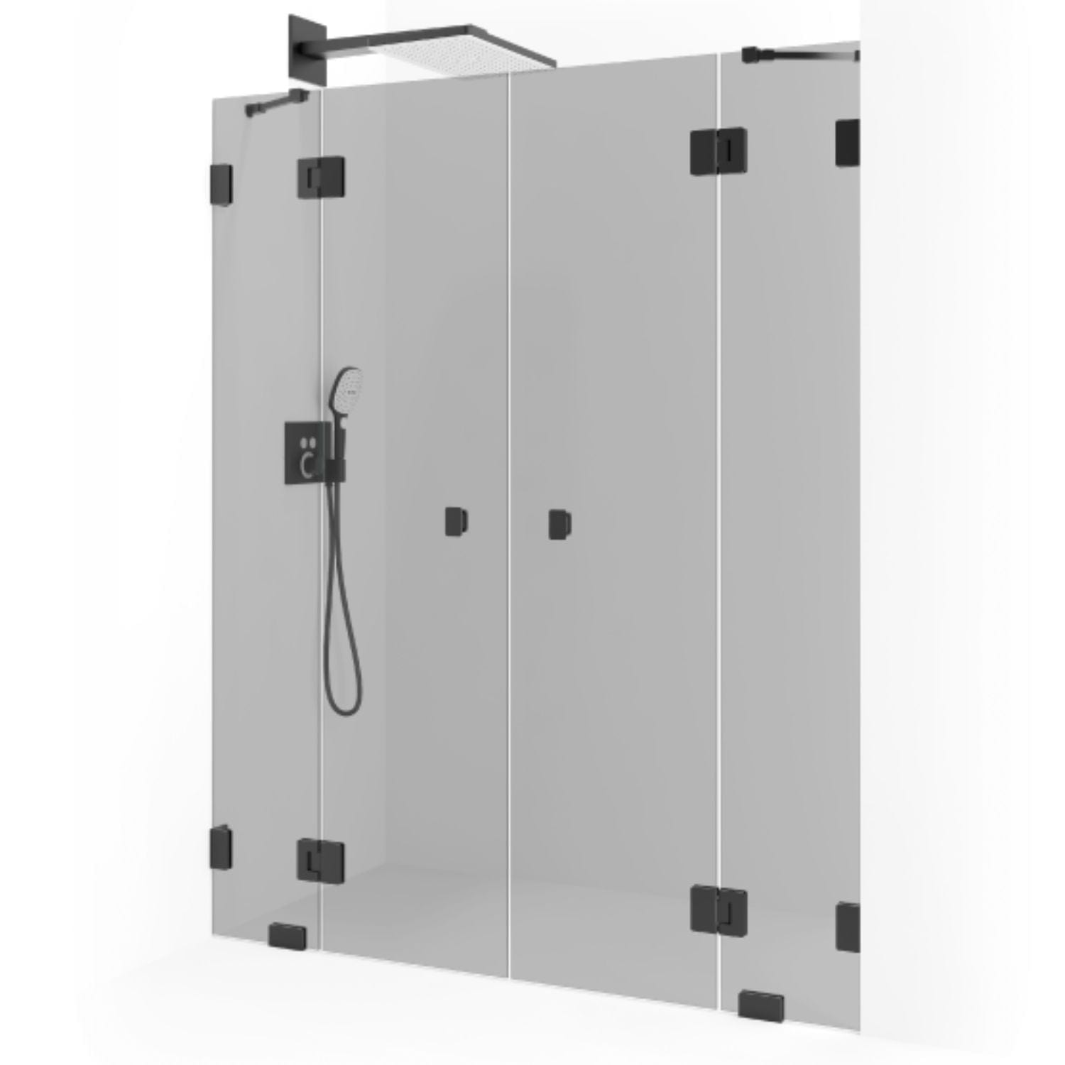 Macro Design Grace Nisjedusj Spesial 6 Svart matt / Tonet glass Macro Design Dusjvegg GRO-DSL6MSTOSPC