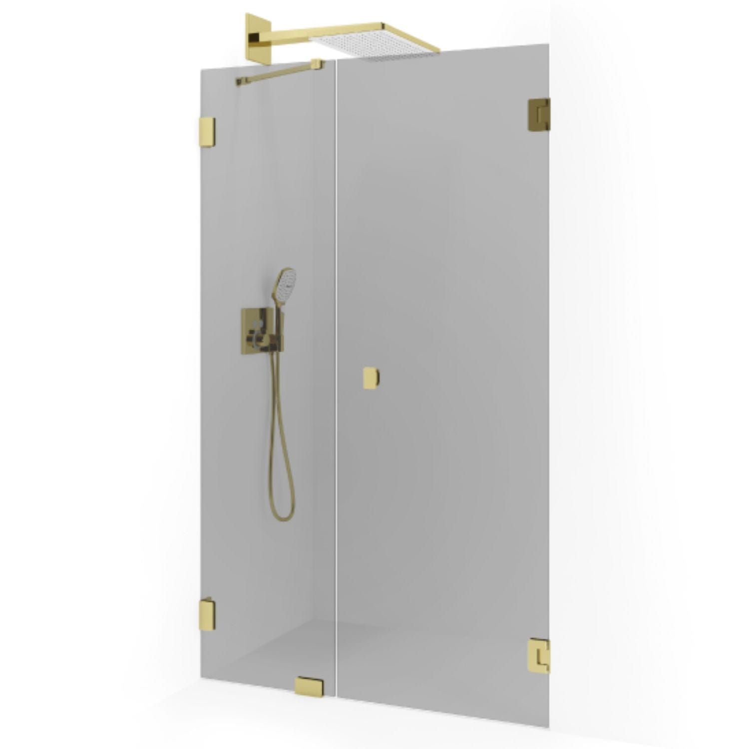 Macro Design Grace Nisjedusj Spesial 7 Gull / Tonet glass Macro Design Dusjvegg GRO-DSL7DTOSPC