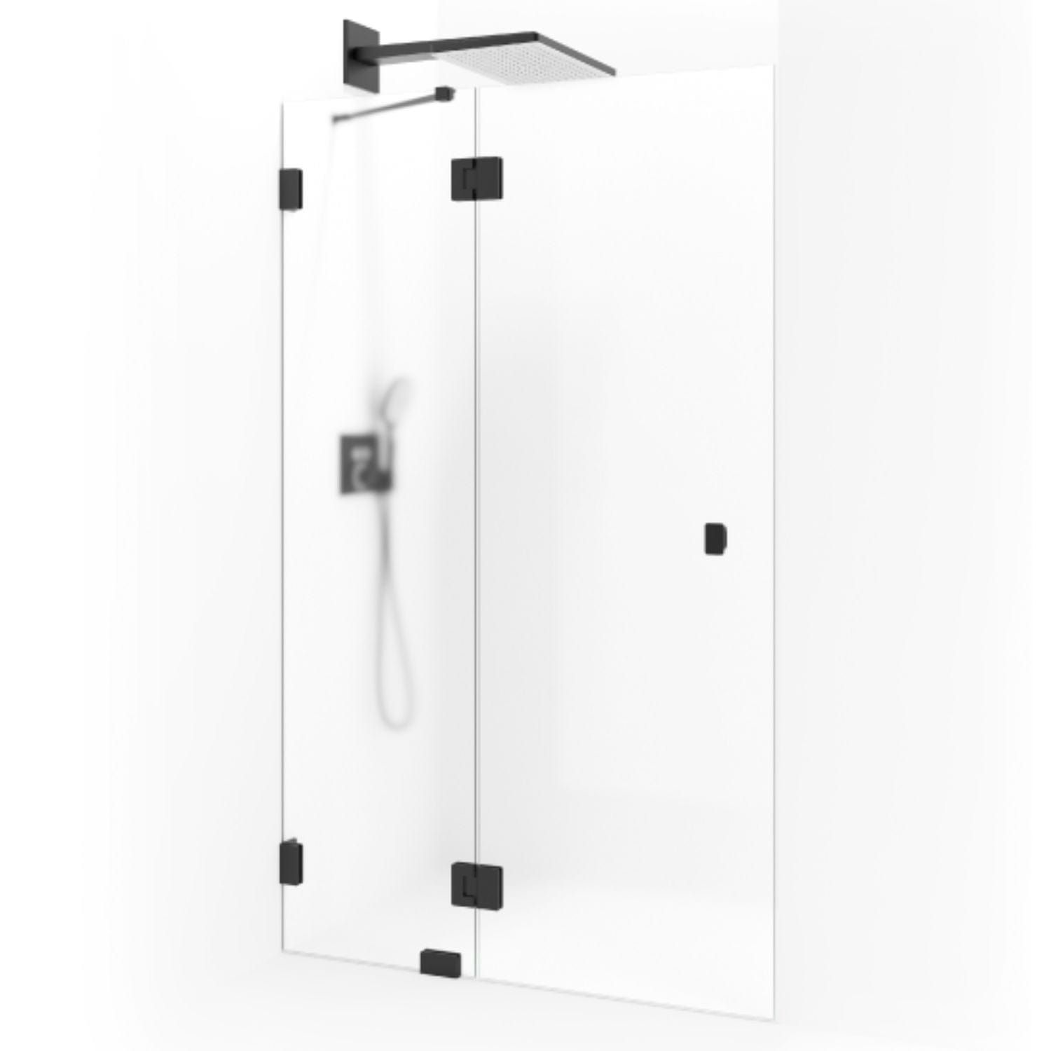 Macro Design Grace Nisjedusj Spesial 8 Svart matt / Briljant ice glass Macro Design Dusjnisje GRO-DSL8MSICSPC