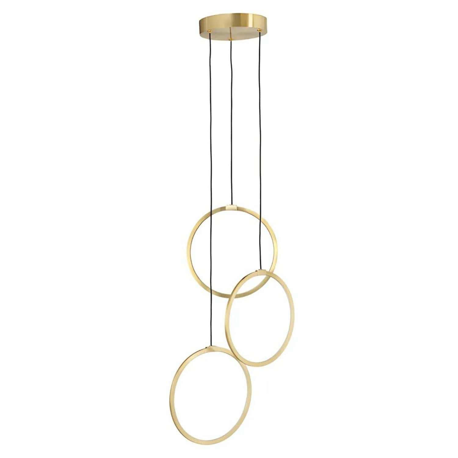 Macro Design HALO Takbelysning Messing / 3 ringer Macro Design Baderomsbelysning GRO-ITHAL30RMX3