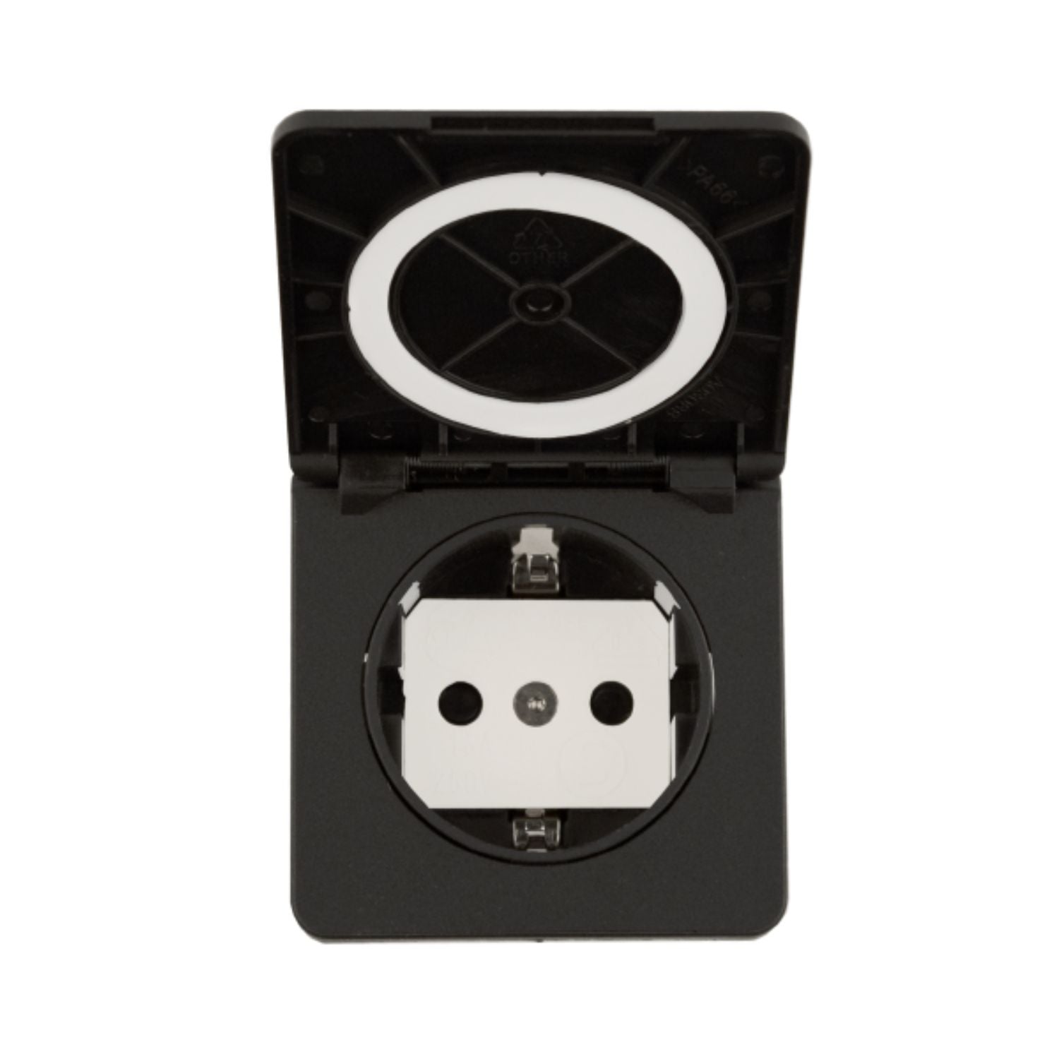 Macro Design Heart Stikkontakt Svart Macro Design Tilbehør møbler GRO-IELUTTASVLA