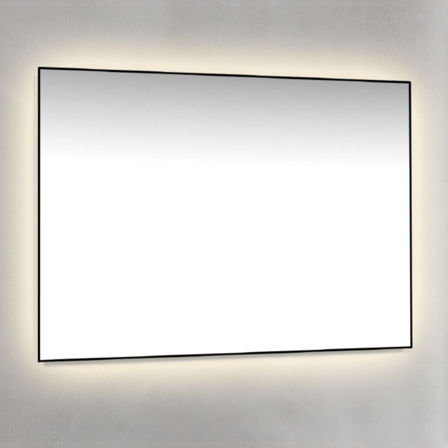 Macro Design Rammespeil - med Ambilight Svart / 100cm Macro Design Baderomsspeil GRO-IP10070ASR