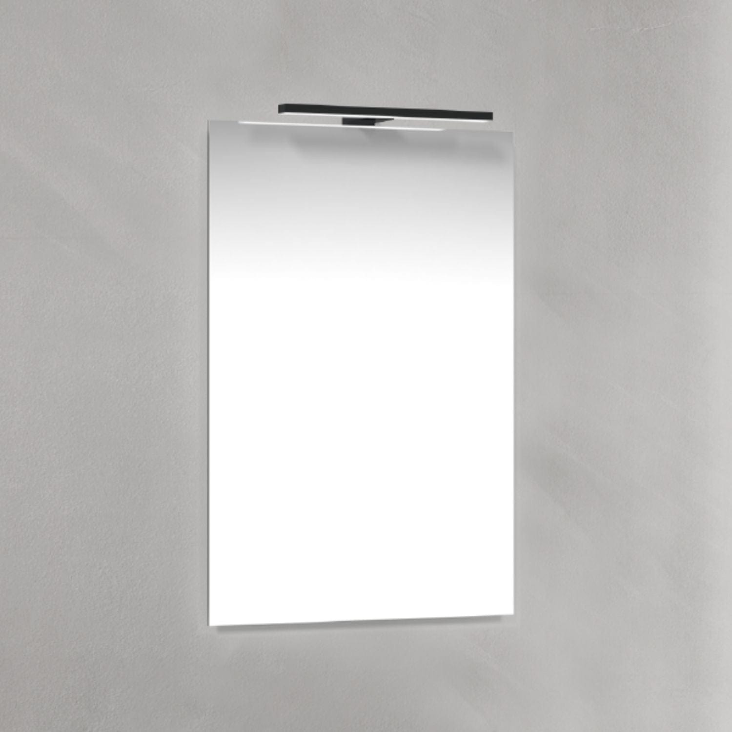 Macro Design Speil T-belysning LED Svart / 45cm Macro Design Baderomsspeil BUN-IP4570STL