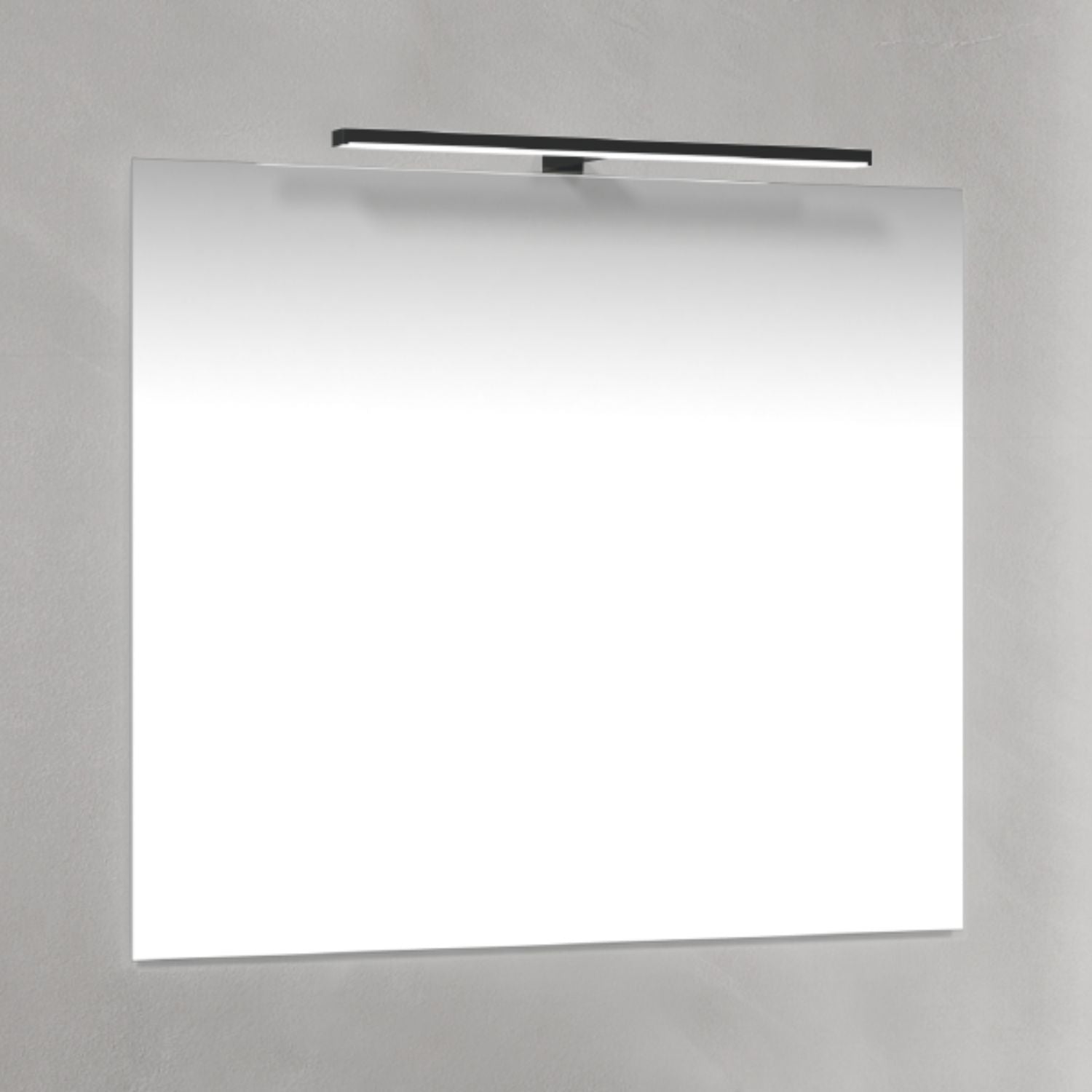 Macro Design Speil T-belysning LED Svart / 80cm Macro Design Baderomsspeil BUN-IP8070STL