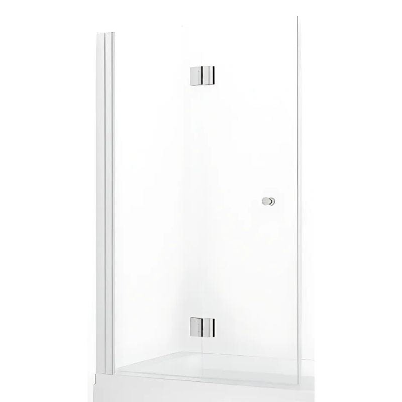 Macro Design SPIRIT Badekarvegg Vik Enkel Hvit / 90cm / Klart glass Macro Design Badekarvegg GRO-DBSD90VKKL