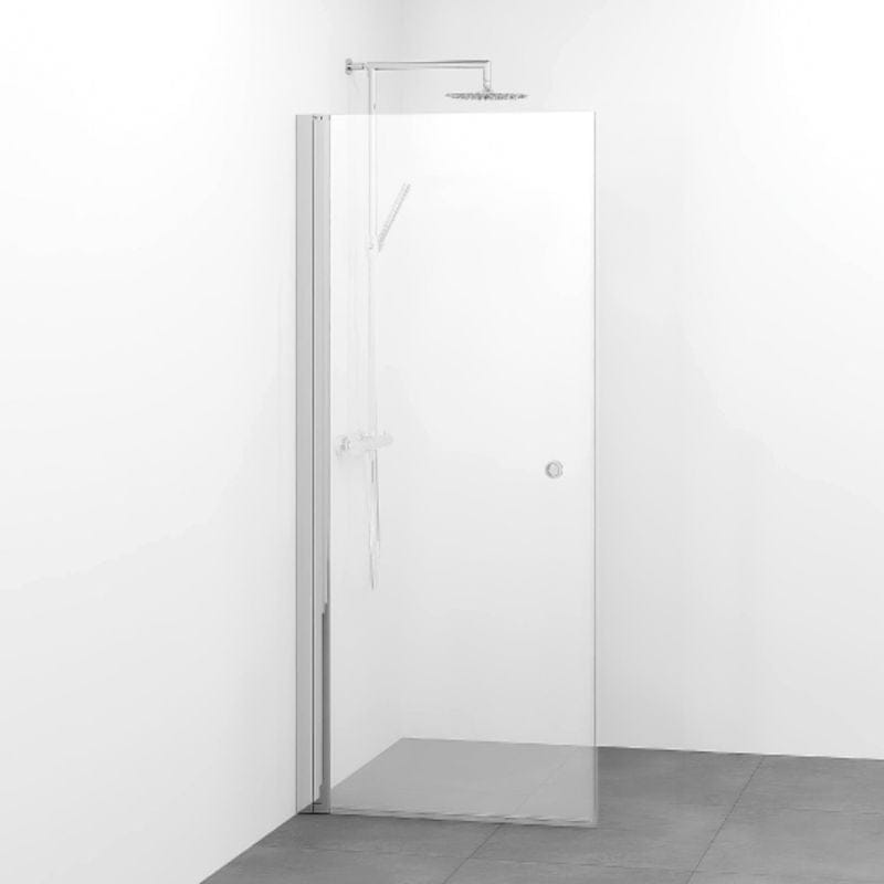Macro Design SPIRIT Dusjdør Rett med hullgrep Krom / 67cm / Ice glass Macro Design Dusjdør GRO-7270850