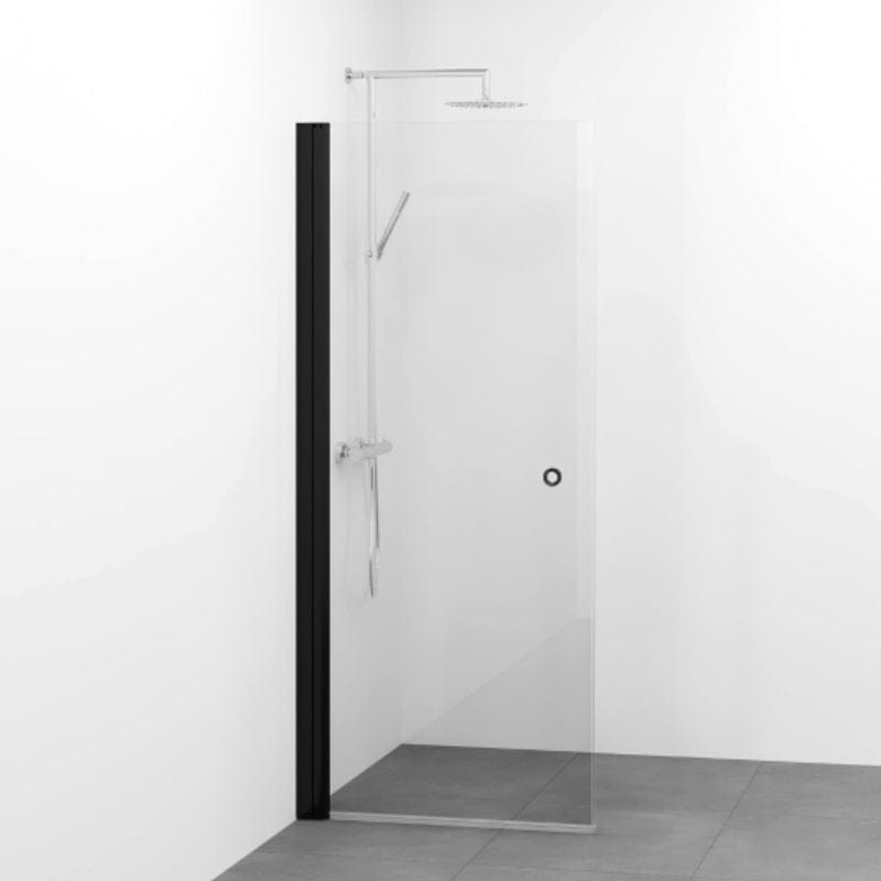 Macro Design SPIRIT Dusjdør Rett med hullgrep Svart matt / 67cm / Klart glass Macro Design Dusjdør GRO-7311907