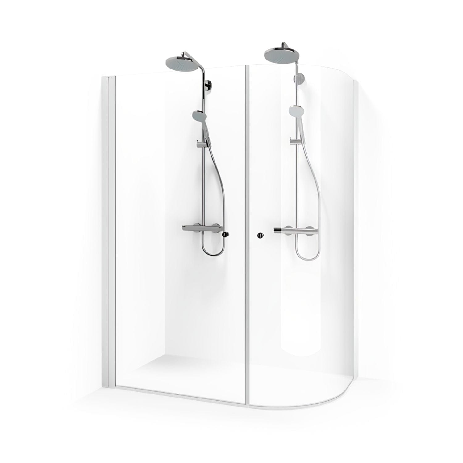 Macro Design SPIRIT Dusjhjørne J Hvit / 68x114cm / Klart glass Macro Design Dusjhjørne BUN-DHSJV68114KL