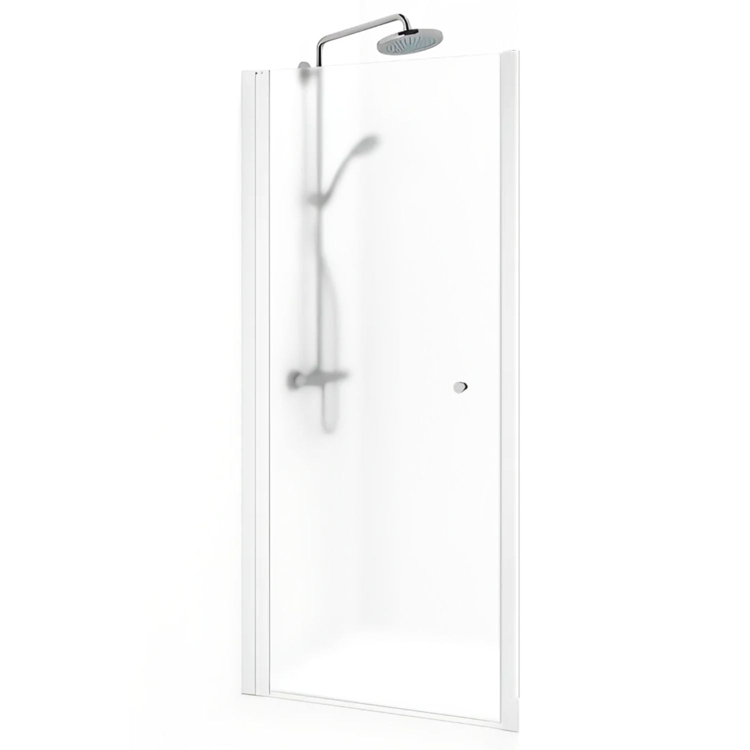 Macro Design SPIRIT Nisjedusj Hvit matt / 59-62.5cm / Ice glass med knott Macro Design Dusjnisje BUN-DSNV59IC