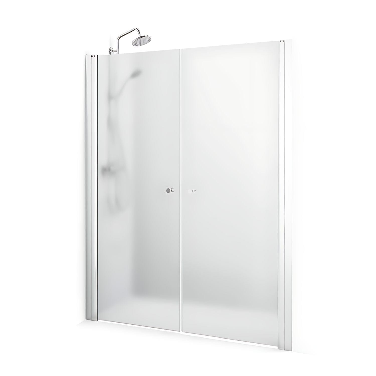 Macro Design SPIRIT Nisjedusj Saloon med knott Krom / 1035-1070mm / Ice glass Macro Design Dusjnisje BUN-DLSSG1035IC