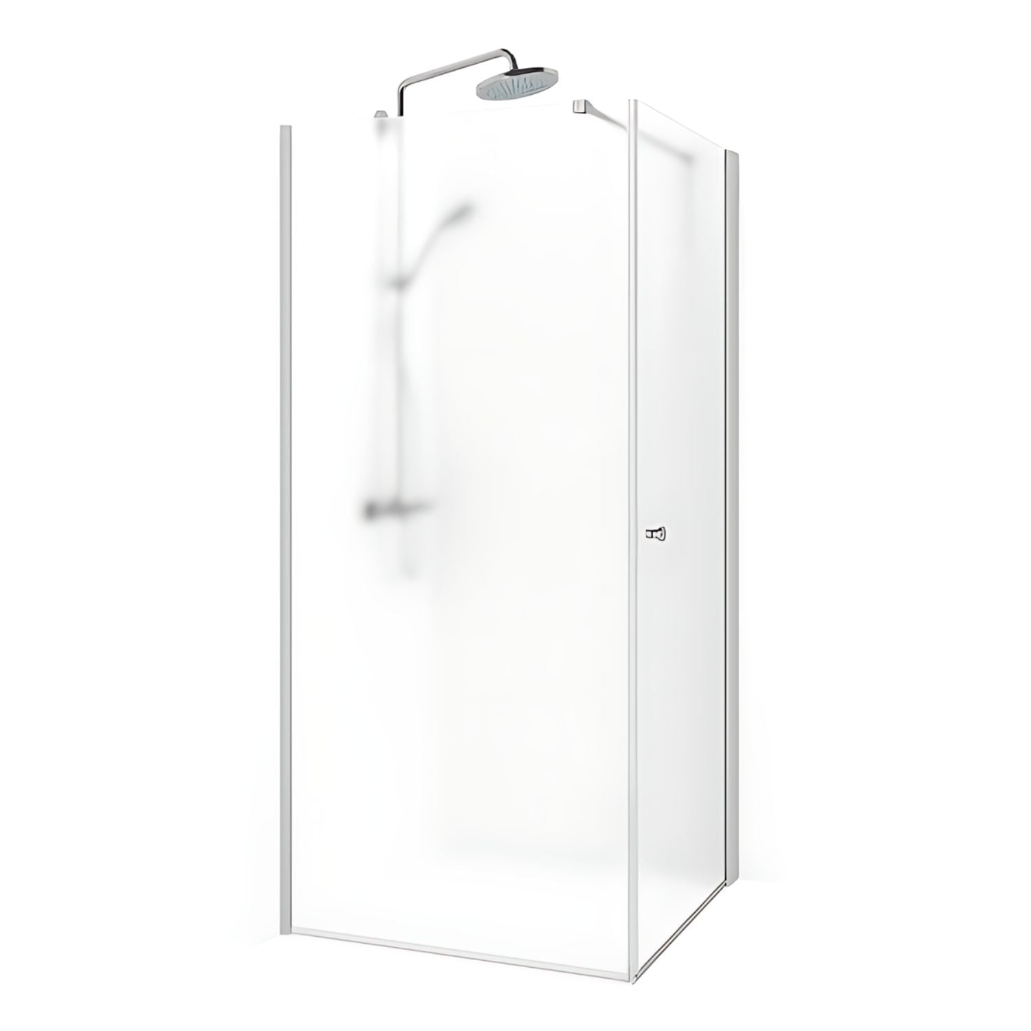 Macro Design SPIRIT Nisjedusj Swing Ice Krom / 70x70cm / Ice glass Macro Design Dusjnisje BUN-DSSV77GIC