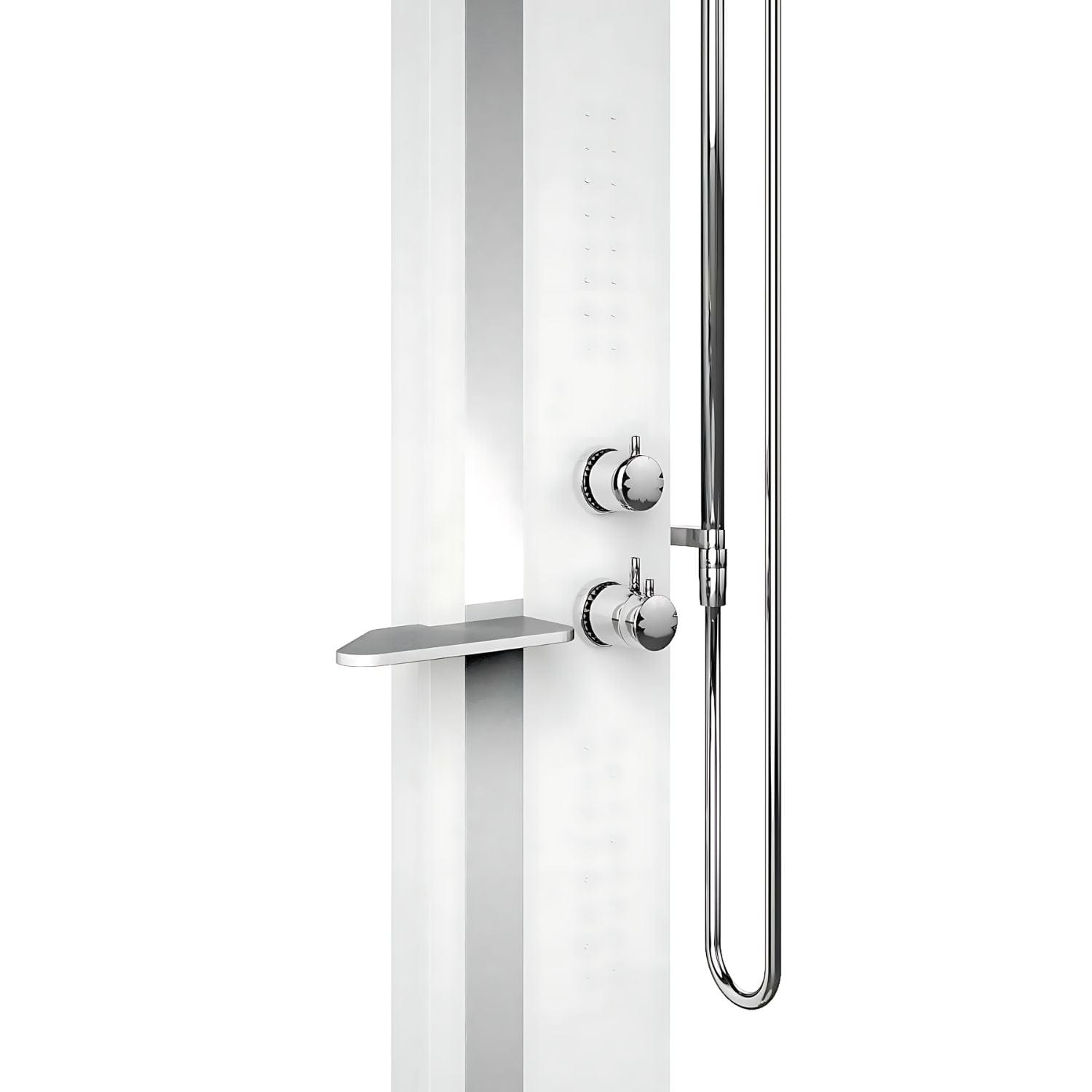 Novellini Line 1 Dusjsøyle Hvit matt / sølv / Nei Novellini Dusjsøyle KO-LINE1T-UB