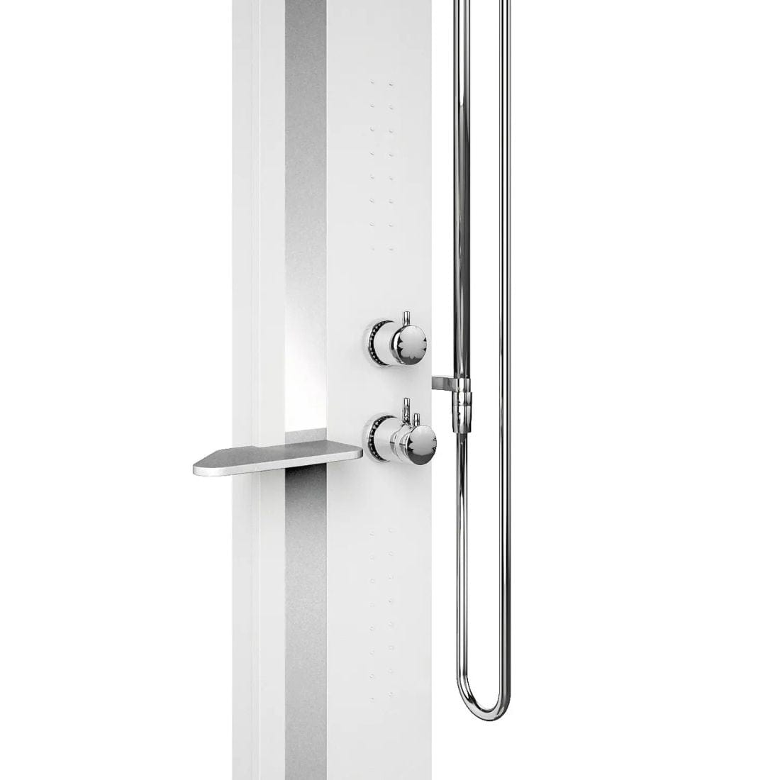 Novellini Line 2 Dusjsøyle Hvit matt / sølv / Nei Novellini Dusjsøyle KO-LINE2T-UB