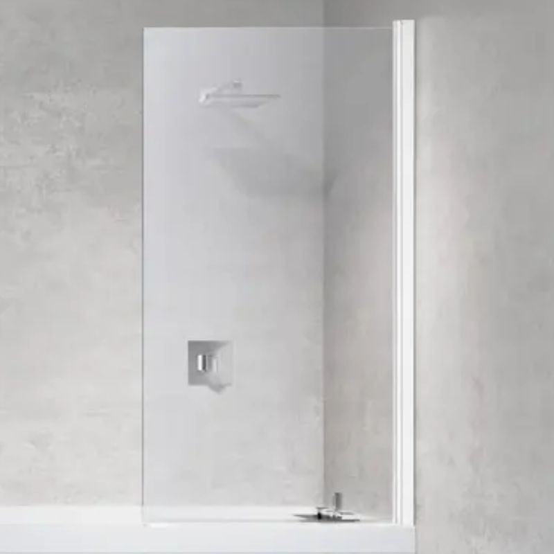 Novellini Young 2.0 1V Skjermvegg H150 Hvit matt / 70cm / Klart glass Novellini Badekarvegg KO-Y21V70-1U