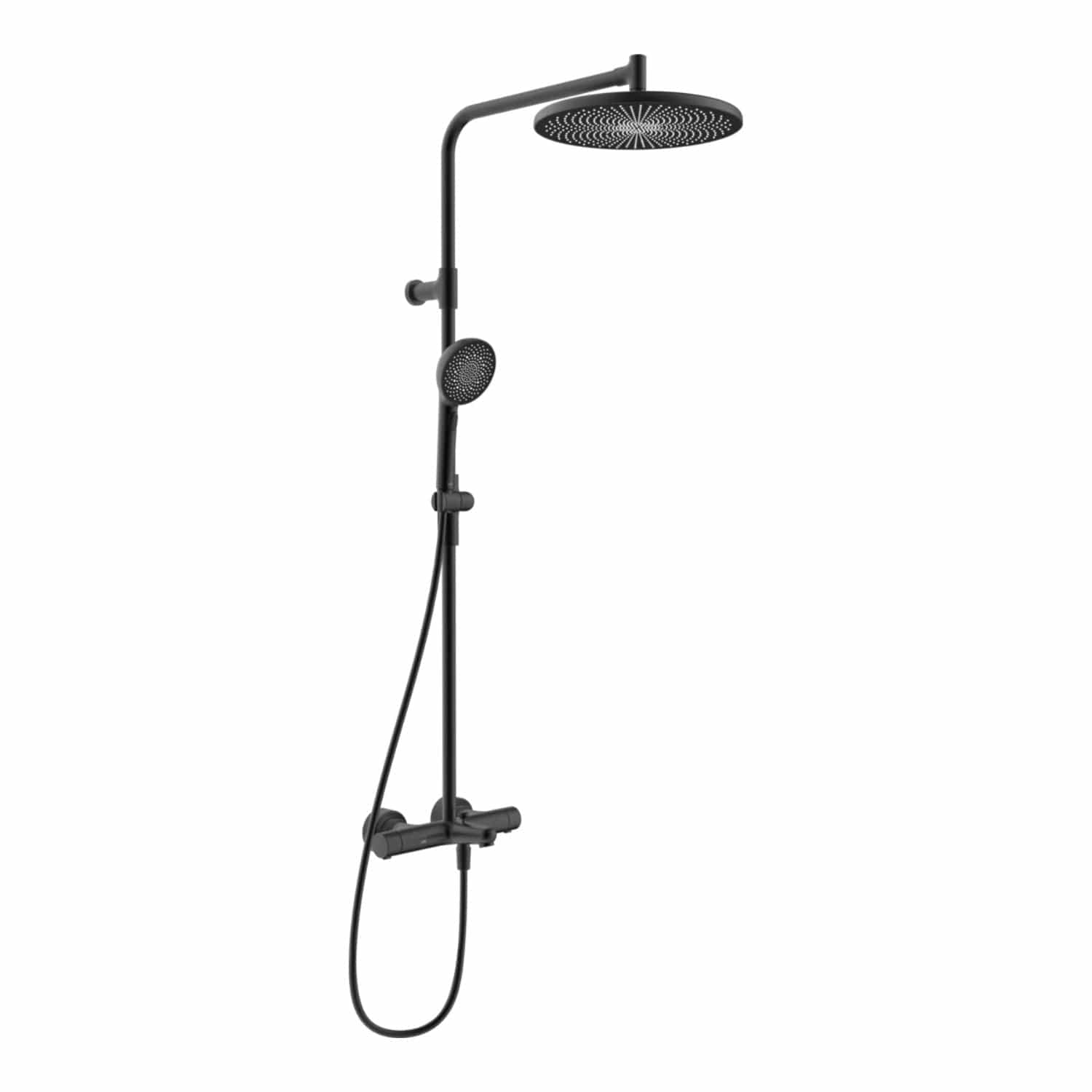 Oras Aurelia 4793 Takdusjpakke med termostat Svart matt Oras Armatur Takdusj GRO-1365176