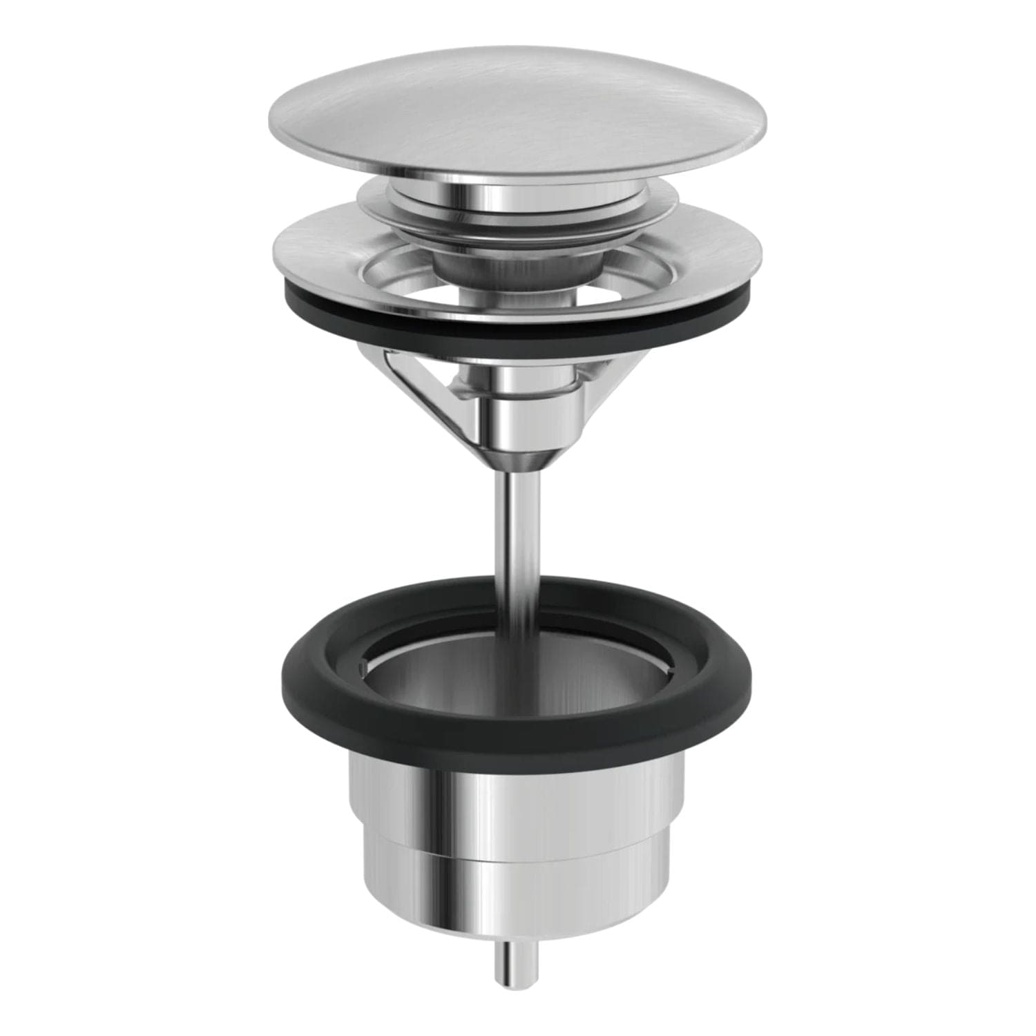 Oras Bunnventil Push-Open 200061 Børstet stål Oras Armatur Tilbehør servant GRO-4205529