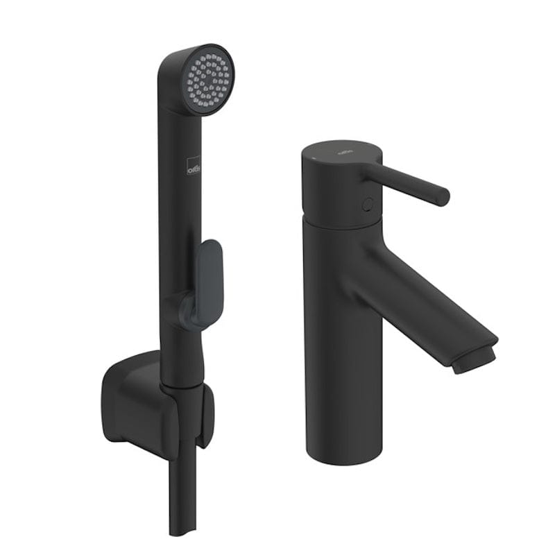 Oras Optima Style Servantbatteri med bidetta Svart matt Oras Armatur Servantbatteri GRO-4200677