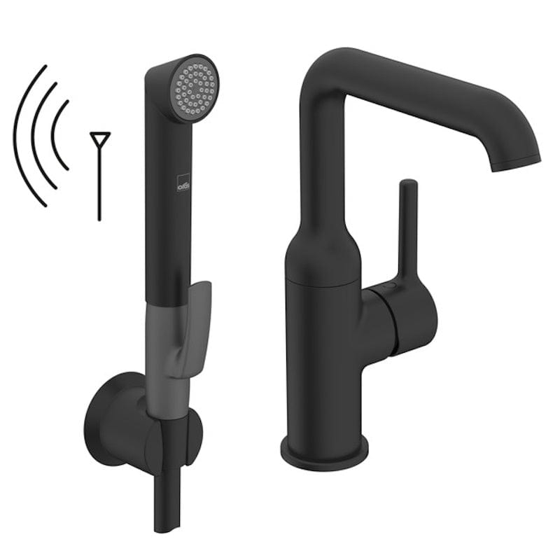 Oras Optima Style Servantbatteri med Smart Bidetta Svart matt Oras Armatur Servantbatteri GRO-4200672