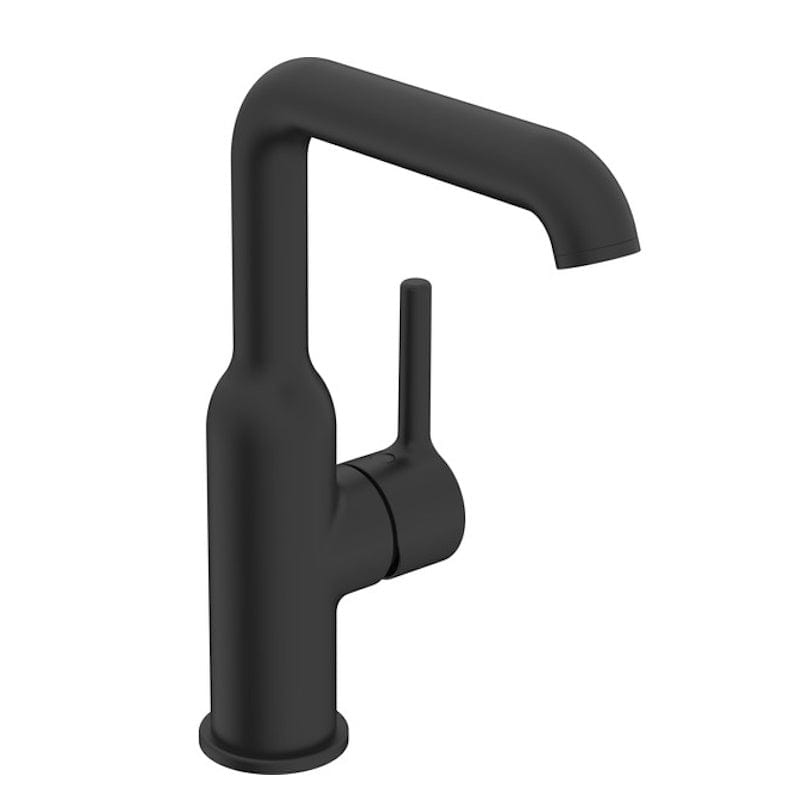 Oras Optima Style Servantbatteri, sidegrep pinnehendel Svart matt Oras Armatur Servantbatteri GRO-4200675