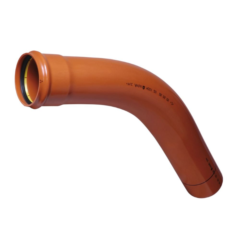 Pipelife Langbend PVC 110mm / 45 ° Pipelife Bend GRO-3083075