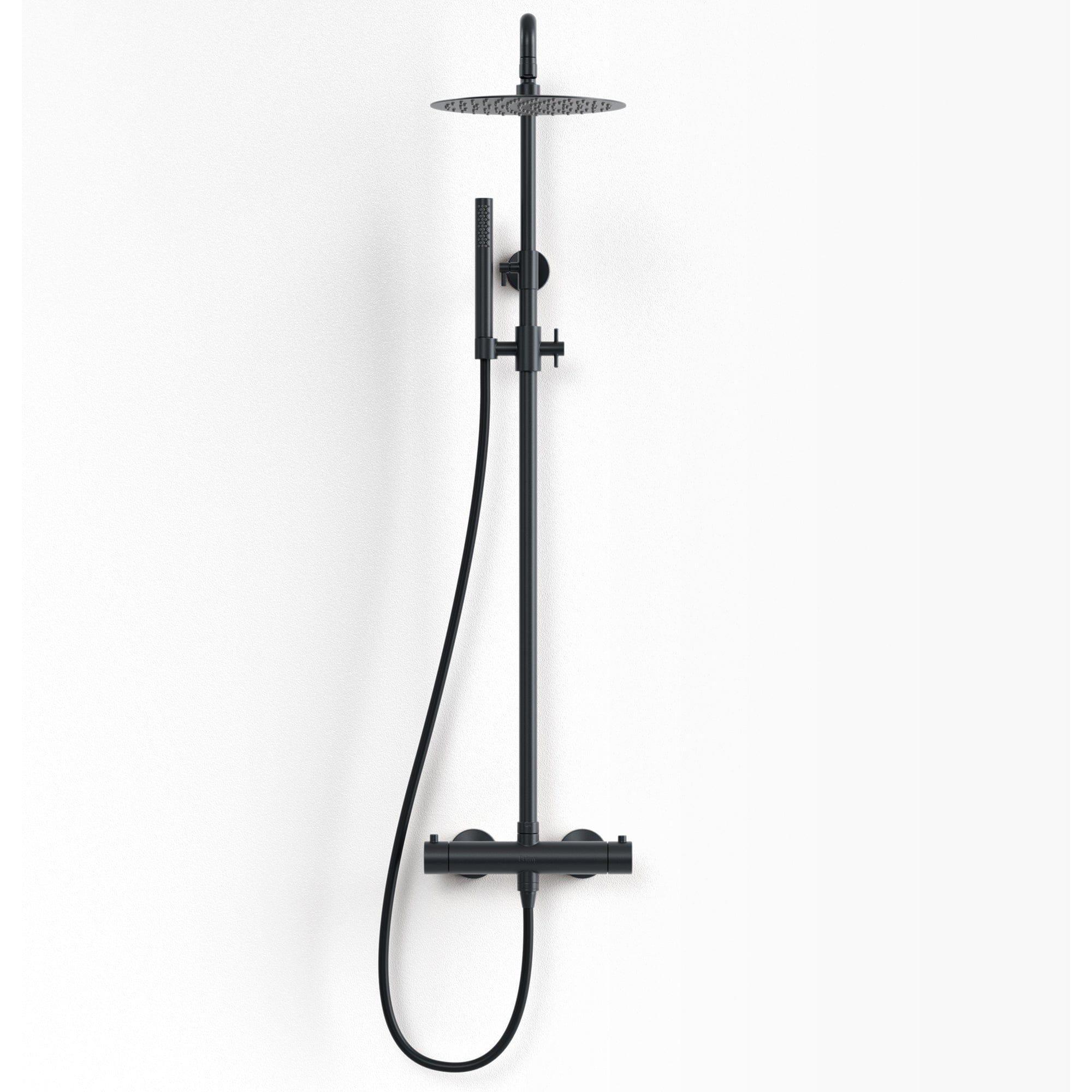 Primy Steel Pleasure 2 takdusjsett med hånddusj Svart matt Primy Takdusj INR-80001273