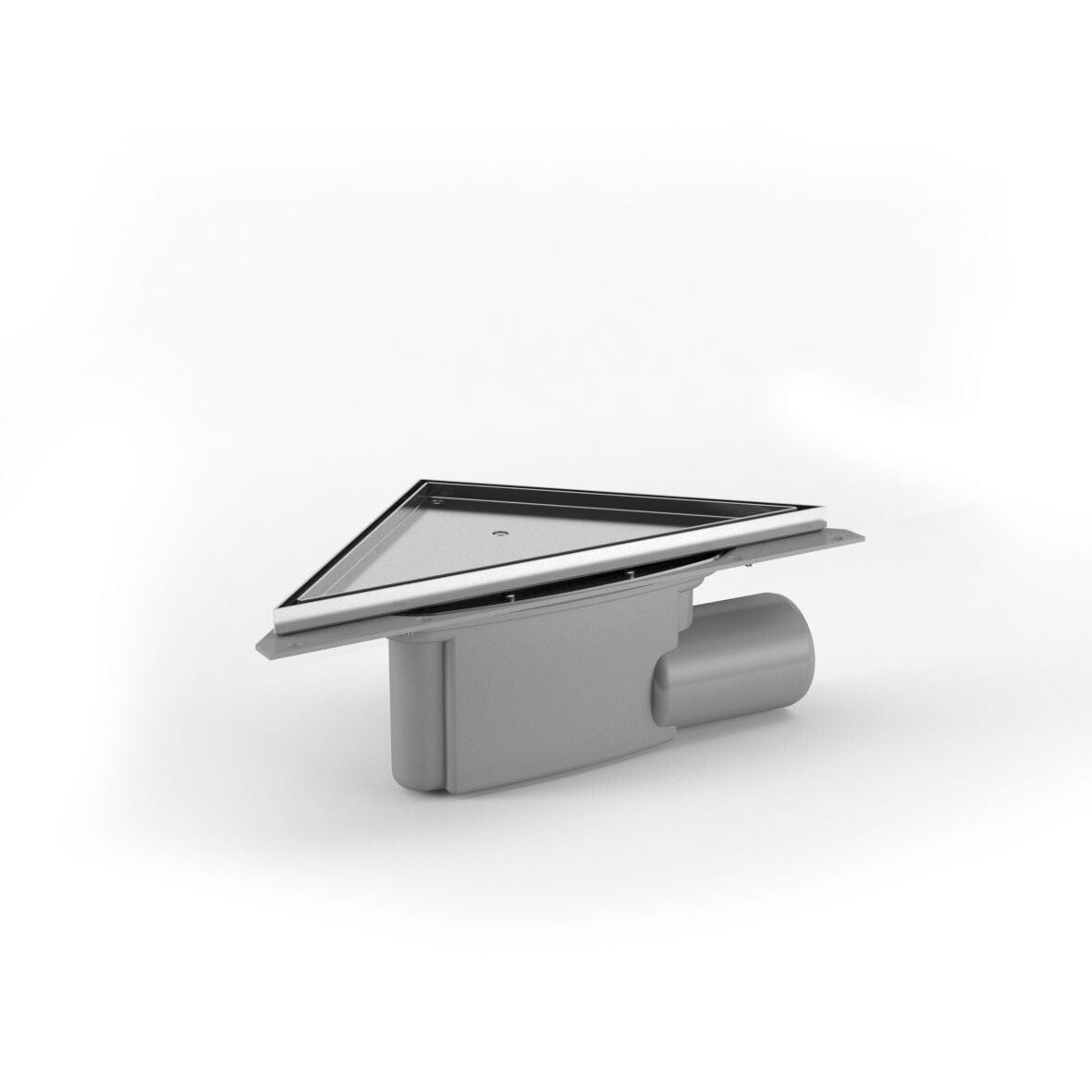 Purus Coner Tile - Gavlutløp Krom / 75mm Purus Slukrenne 3401906