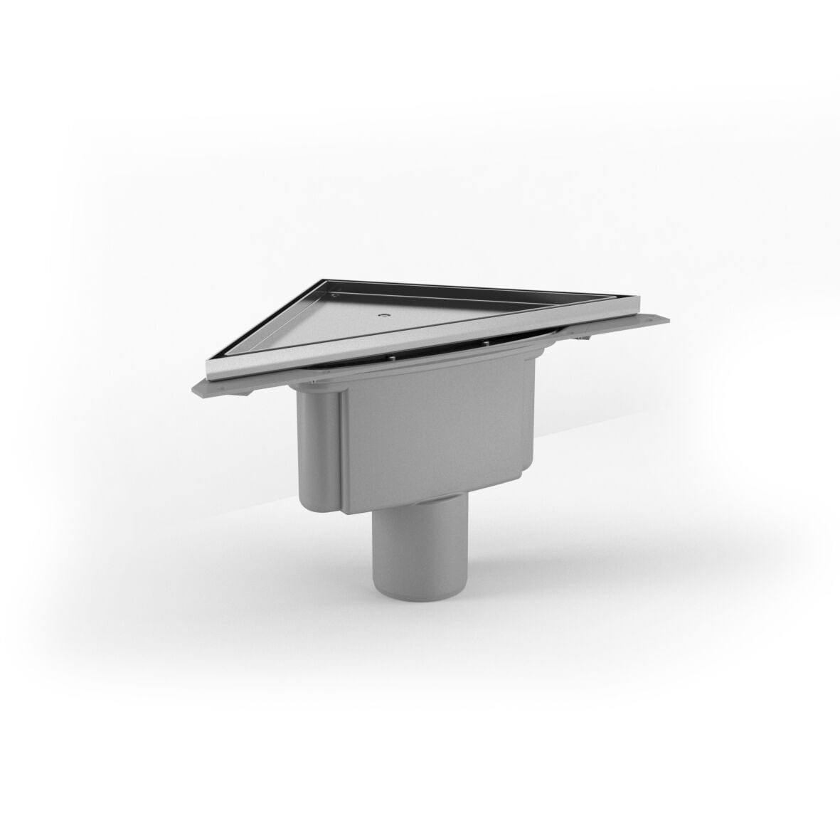 Purus Corner Tile Insert - Bunnutløp Krom / 75mm Purus Slukrenne GRO-3401904