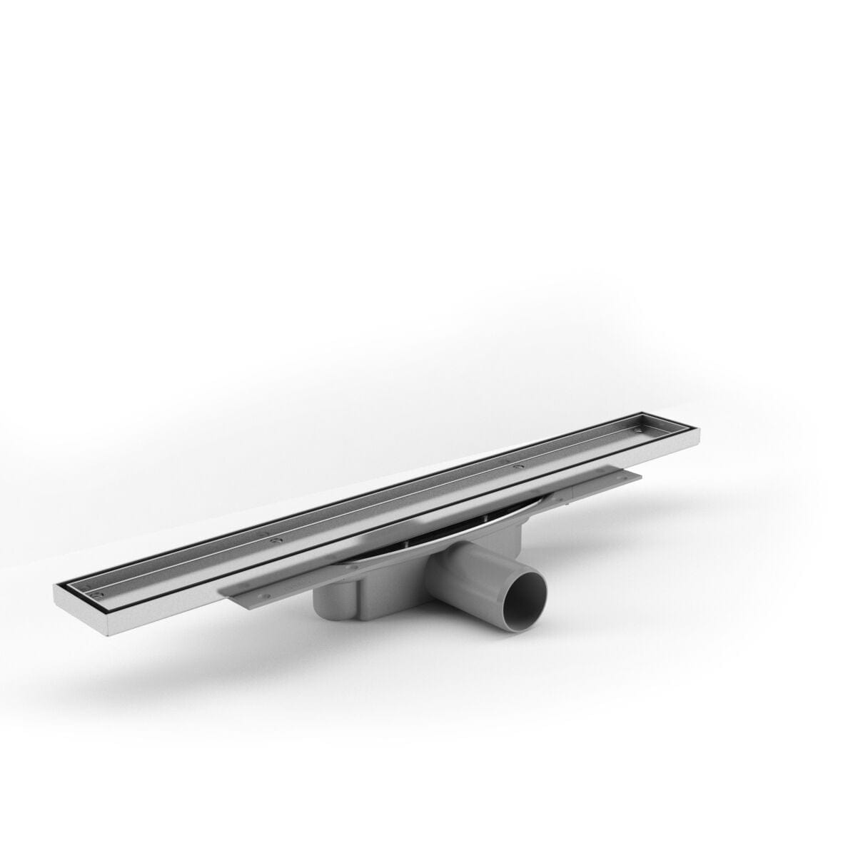 Purus Line Tile Insert - Lav Sideutløp Krom / 600mm / 50mm Purus Slukrenne GRO-3401816